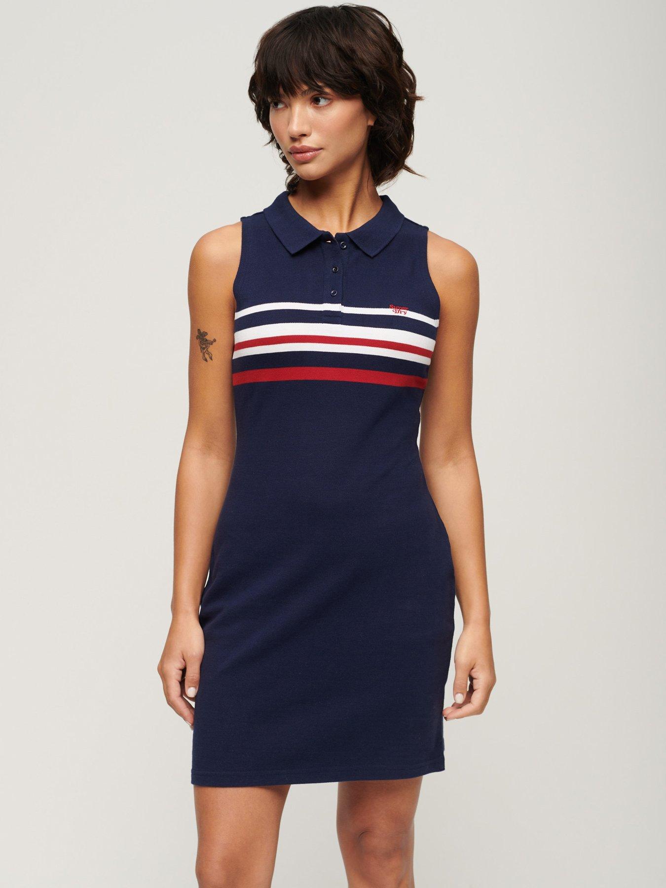 superdry-jersey-polo-mini-dress-navy