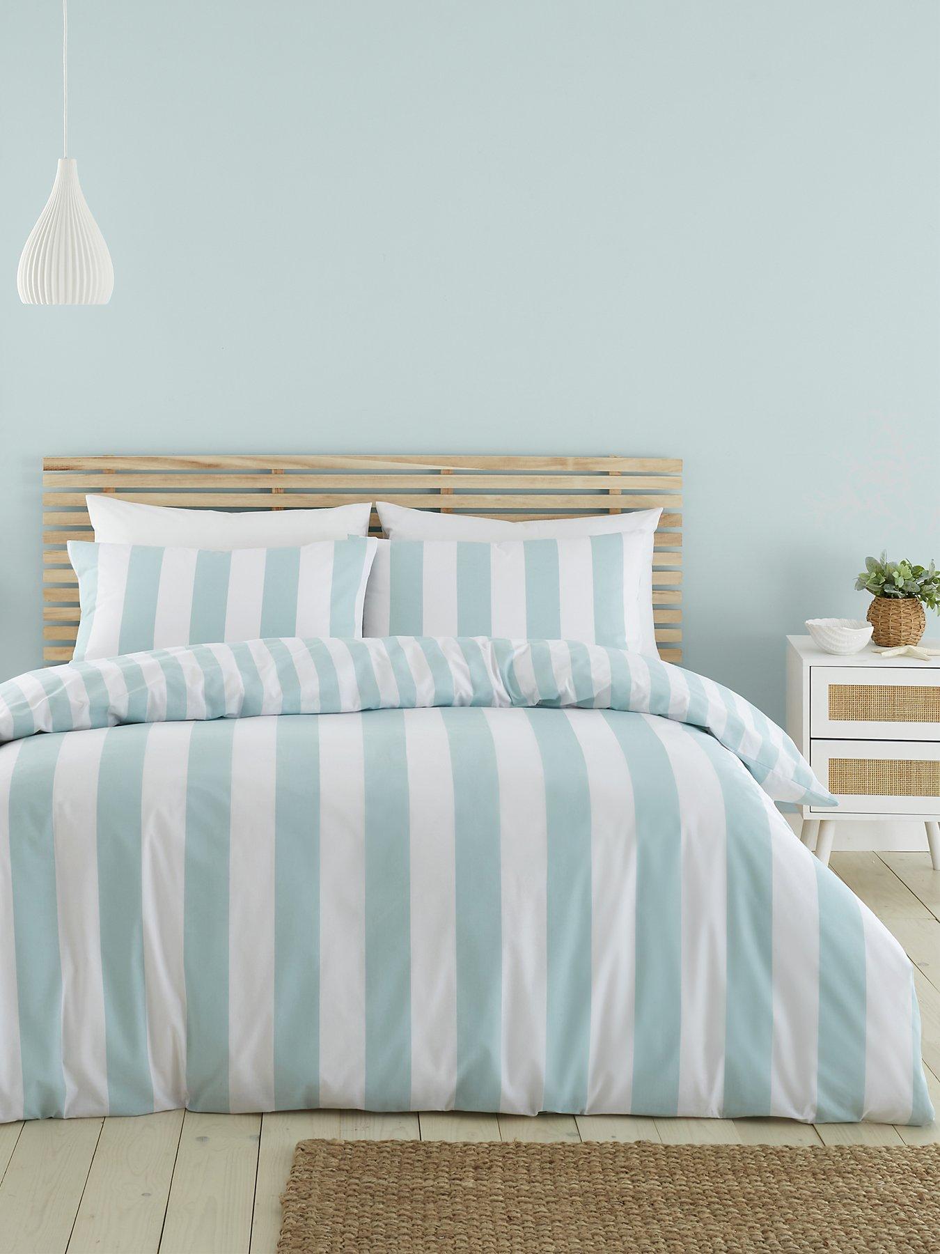 catherine-lansfield-cove-stripe-seafoam-duvet-cover-setfront