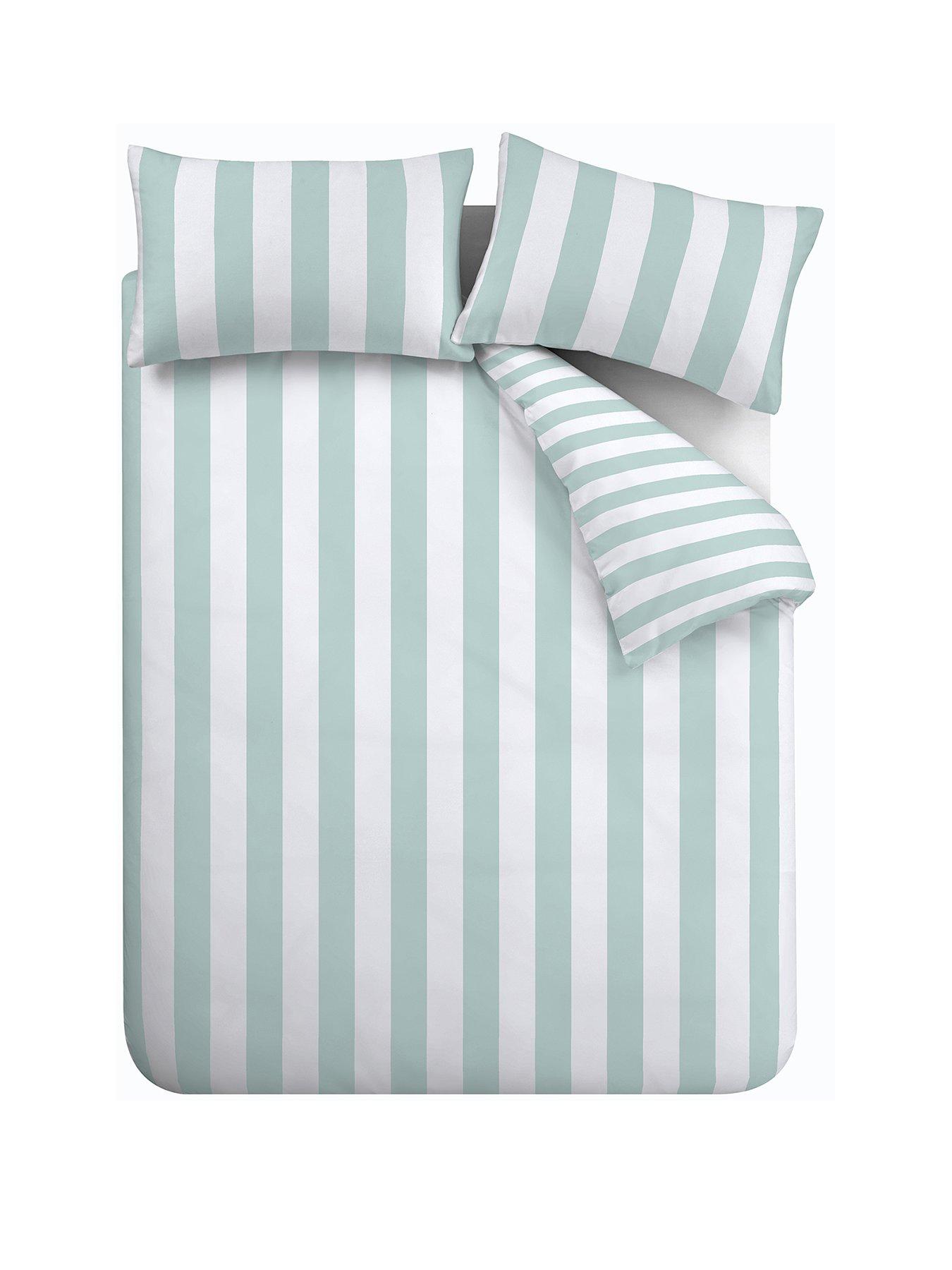 catherine-lansfield-cove-stripe-seafoam-duvet-cover-setstillFront