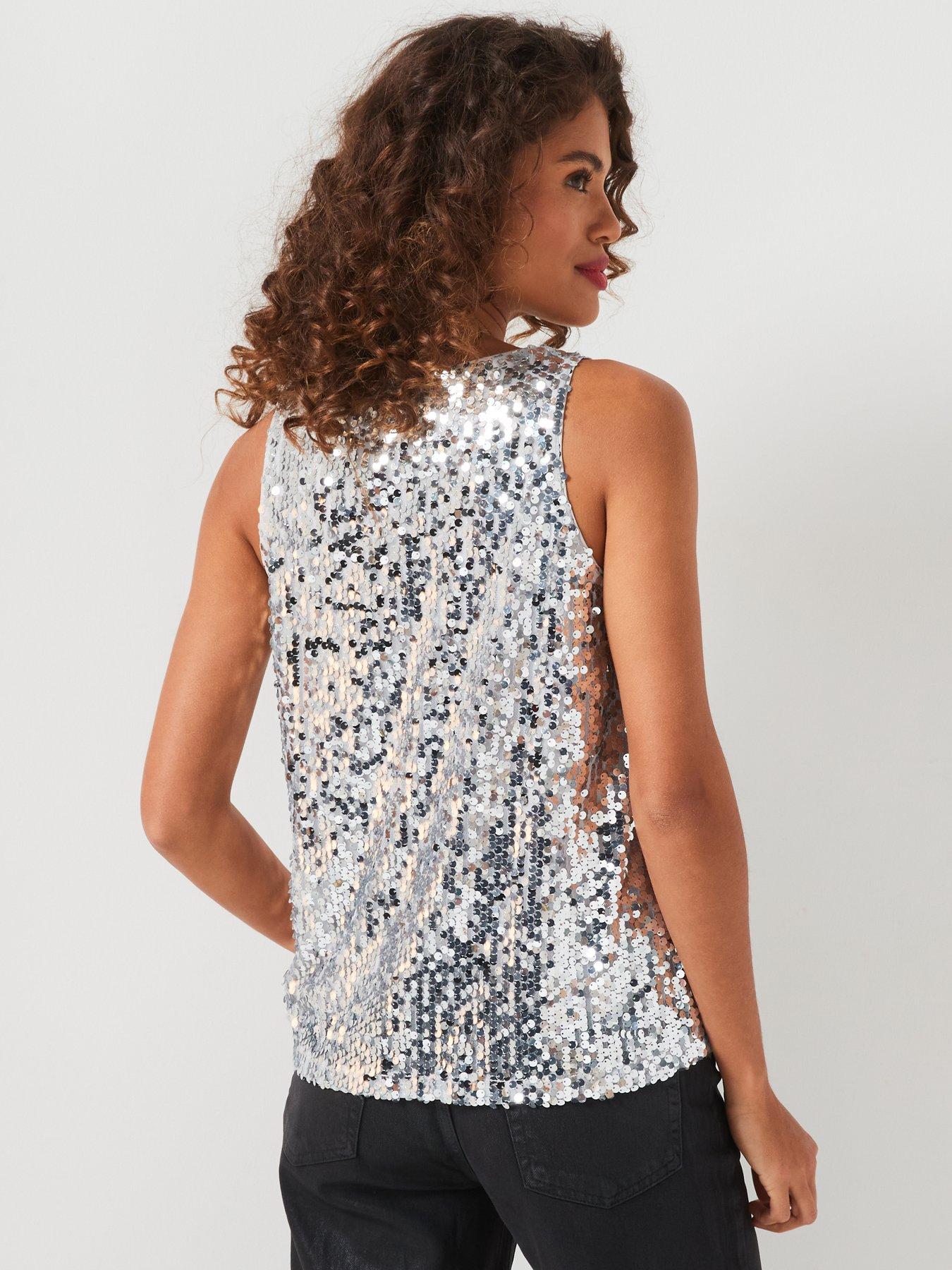 v-by-very-sequin-cami-silverstillFront