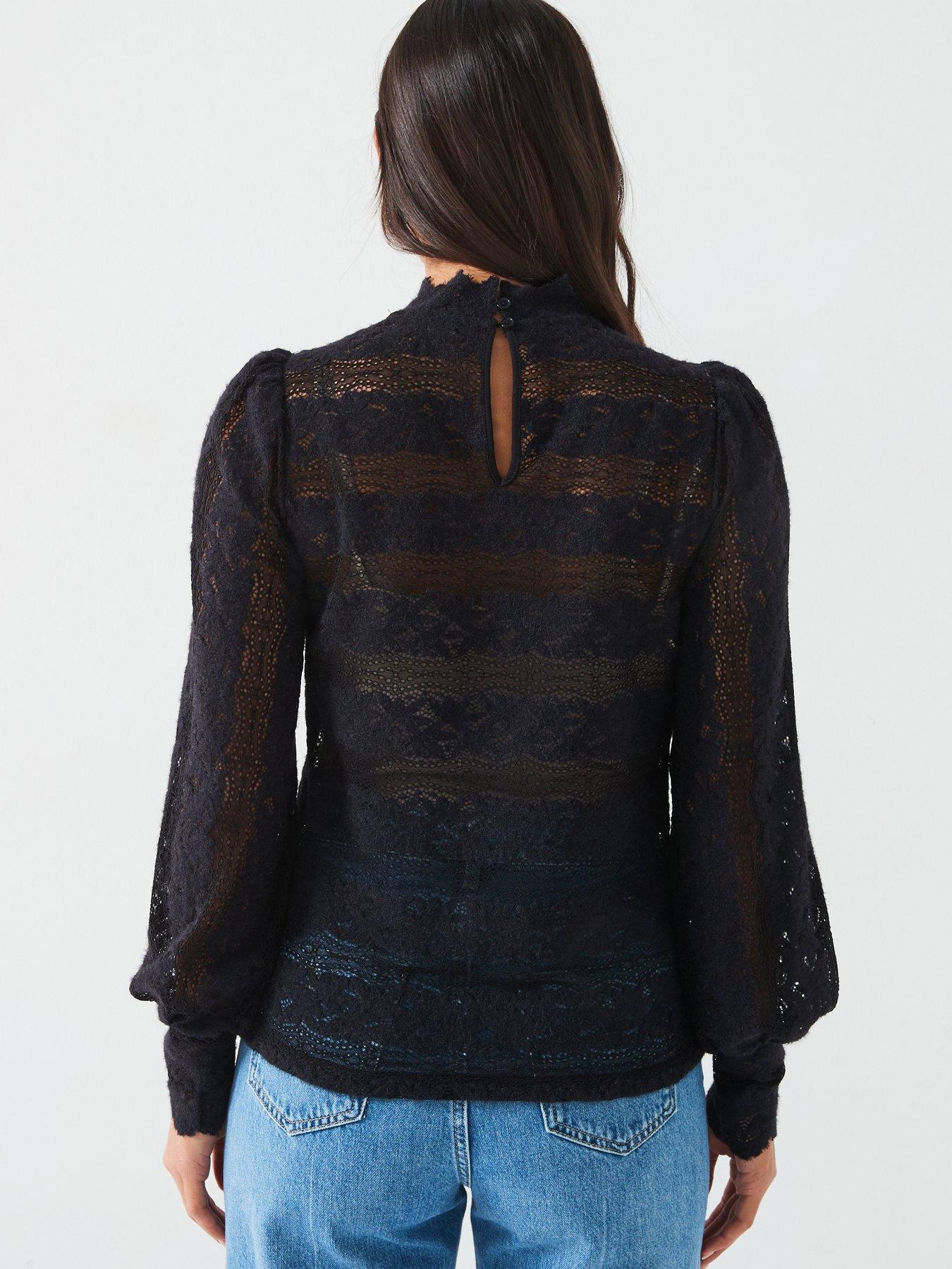 v-by-very-deep-cuff-long-sleeve-lace-top-blackstillFront