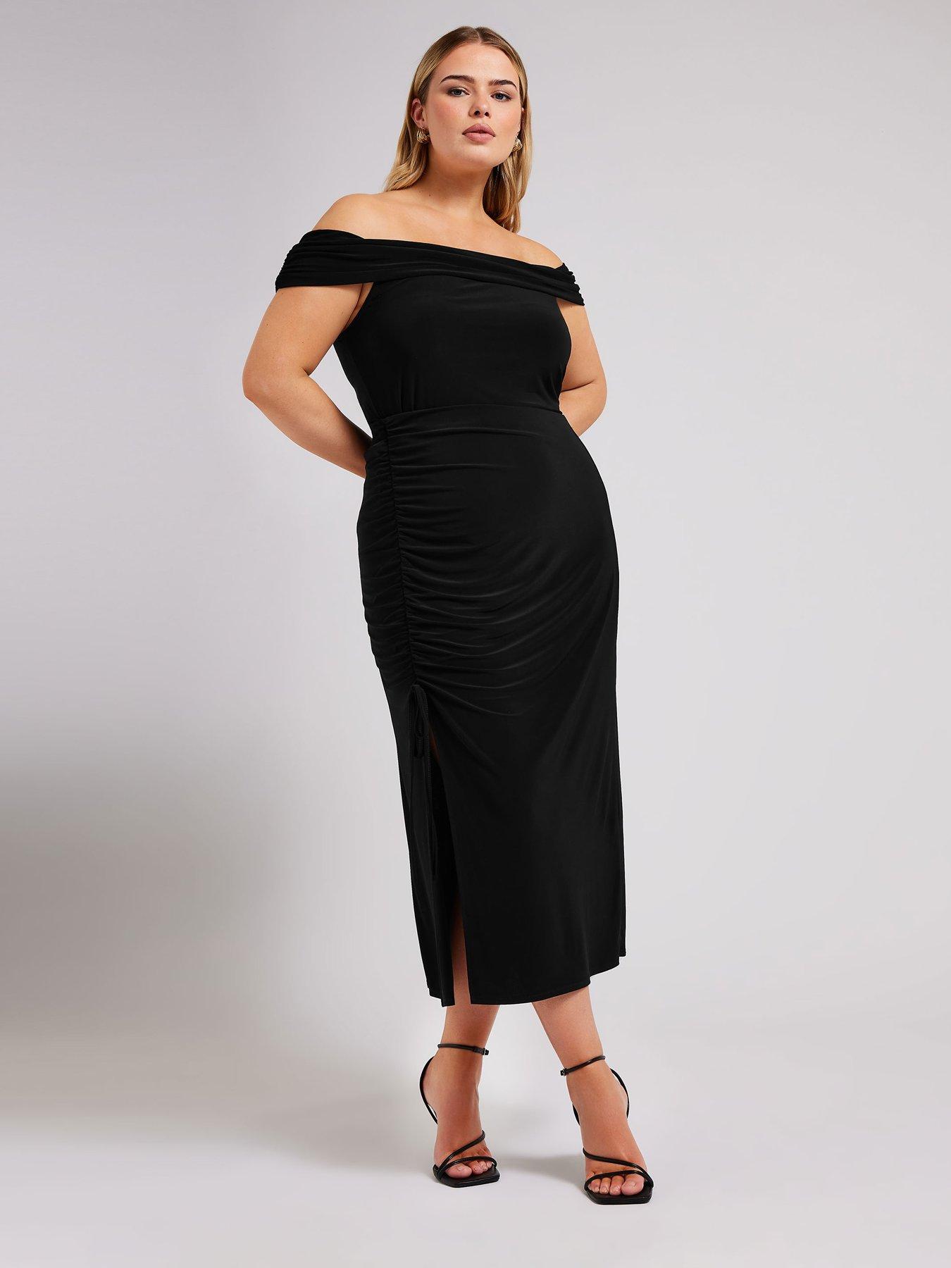 yours-ruched-skirt-blackback