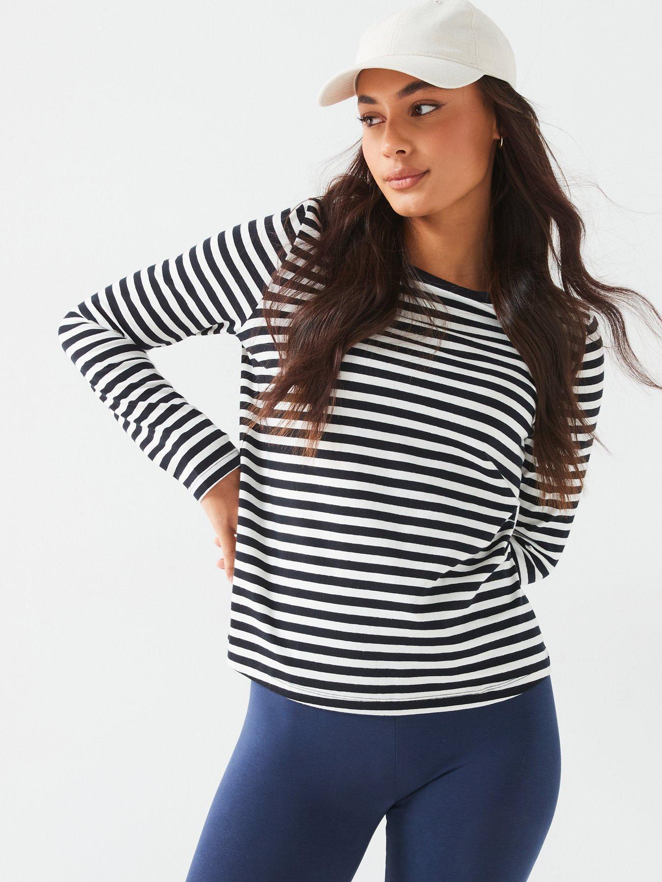 everyday-essential-loose-fit-crew-neck-long-sleeve-top-stripe-multi