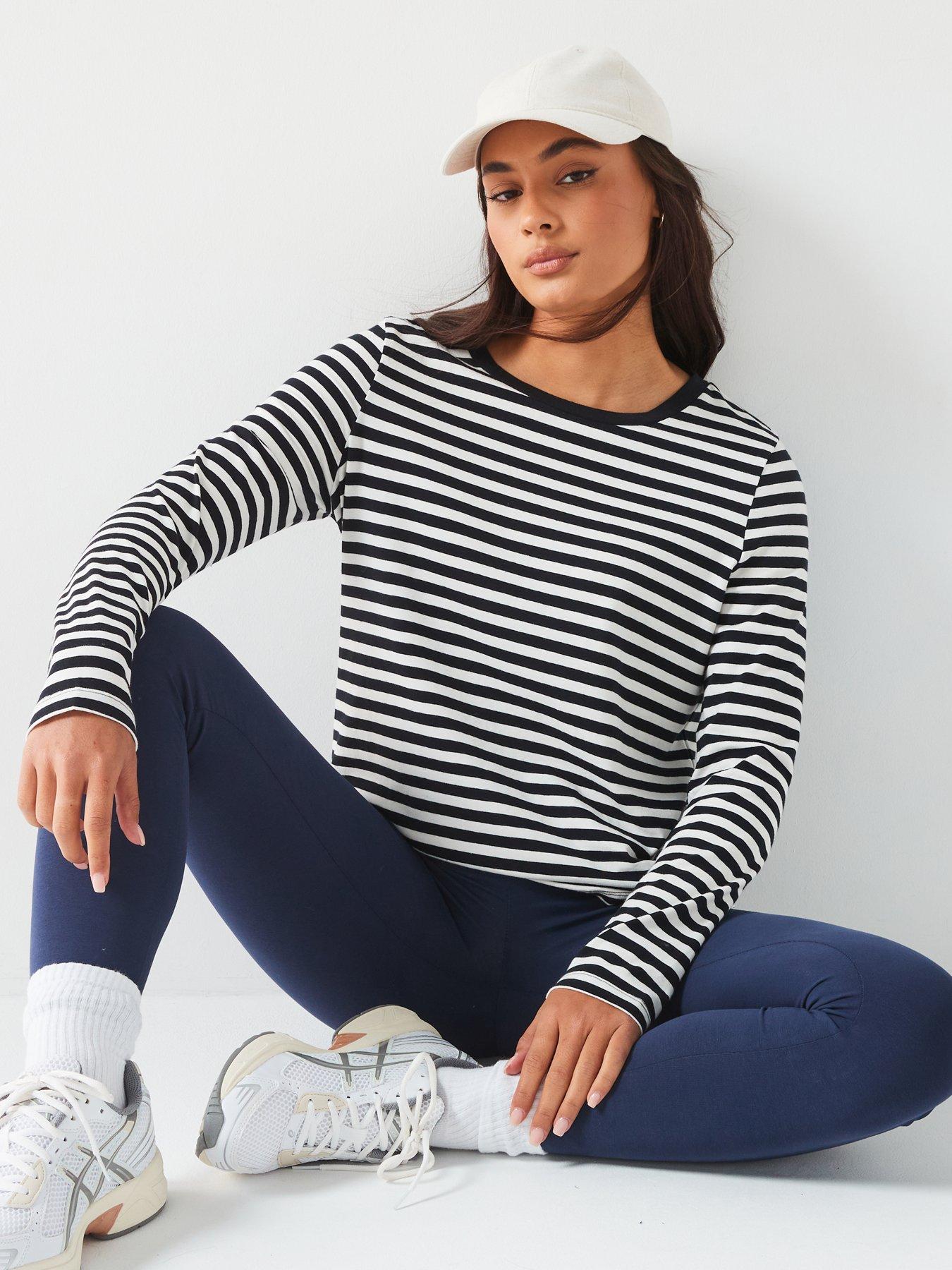 everyday-essential-loose-fit-crew-neck-long-sleeve-top-stripeoutfit