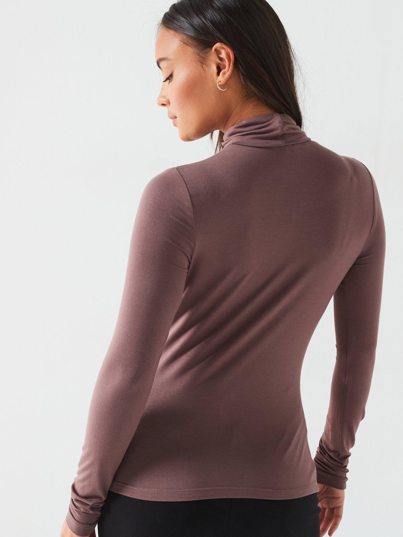 everyday-turtleneck-long-sleeve-top-brownstillFront