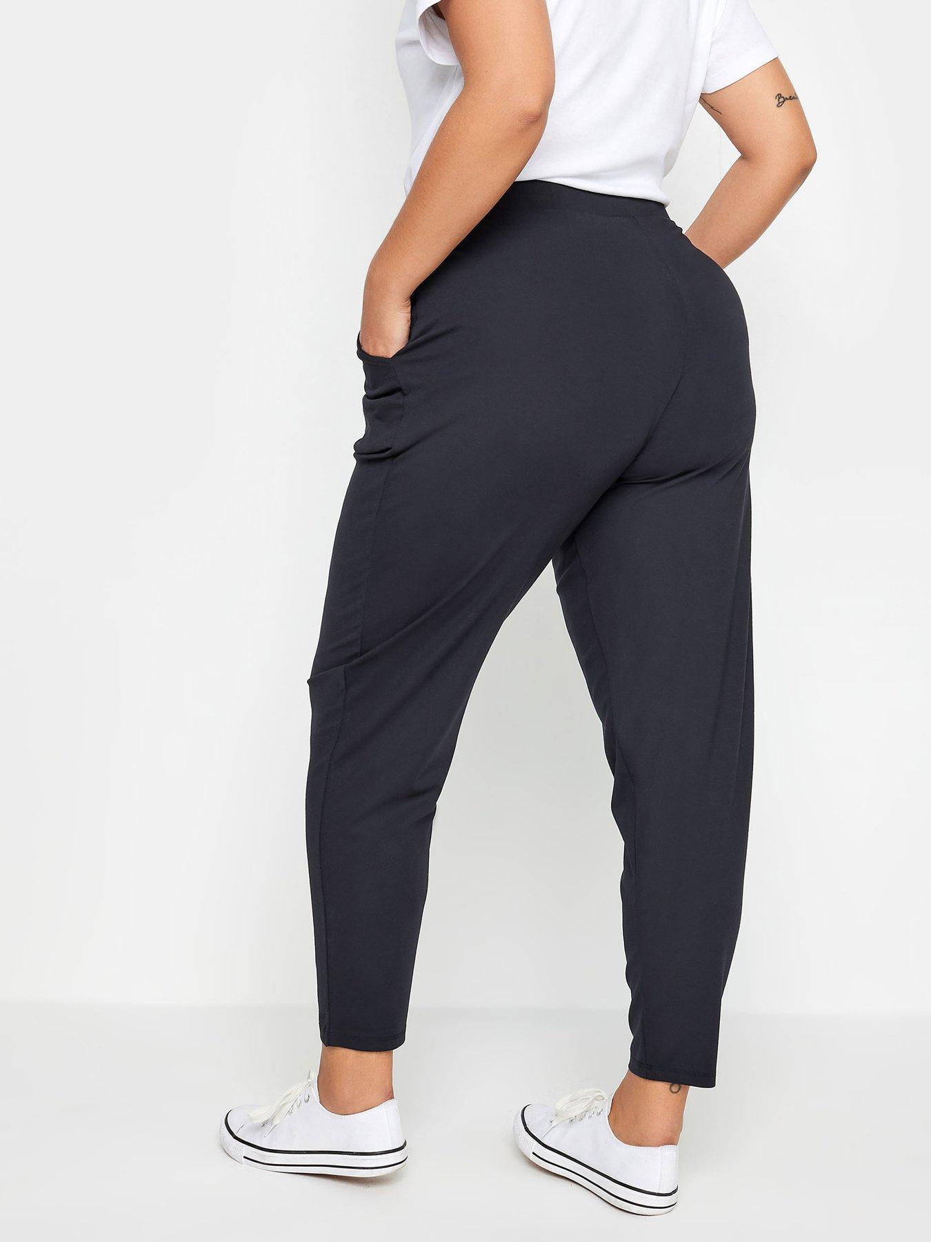 yours-double-pleat-stretch-joggers-bluestillFront