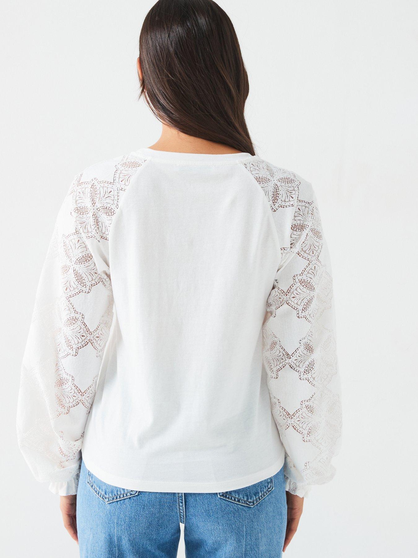 v-by-very-lace-sleeve-crew-neck-long-sleeve-top-creamstillFront