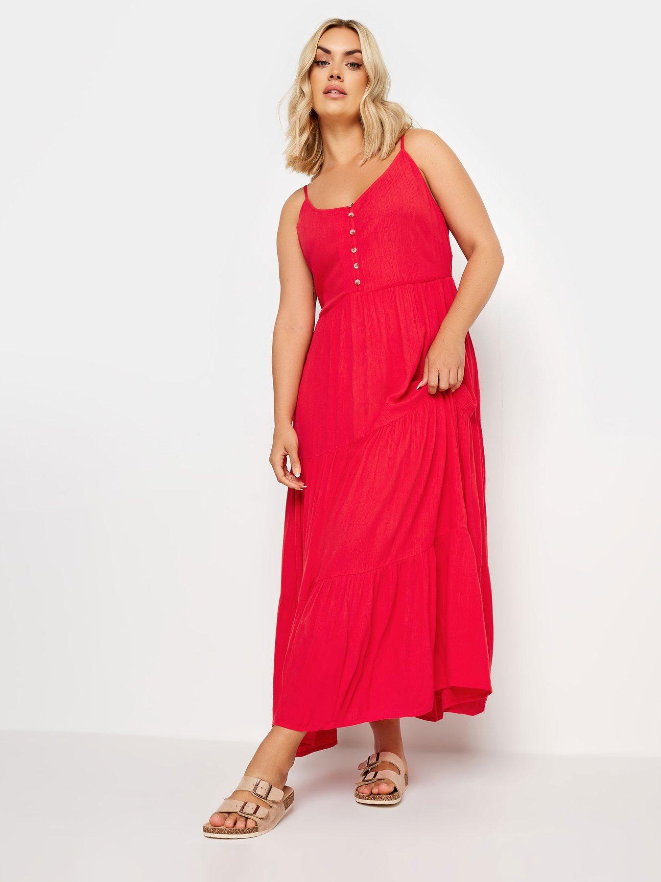 yours-tiered-crinkle-maxi-dress-redback