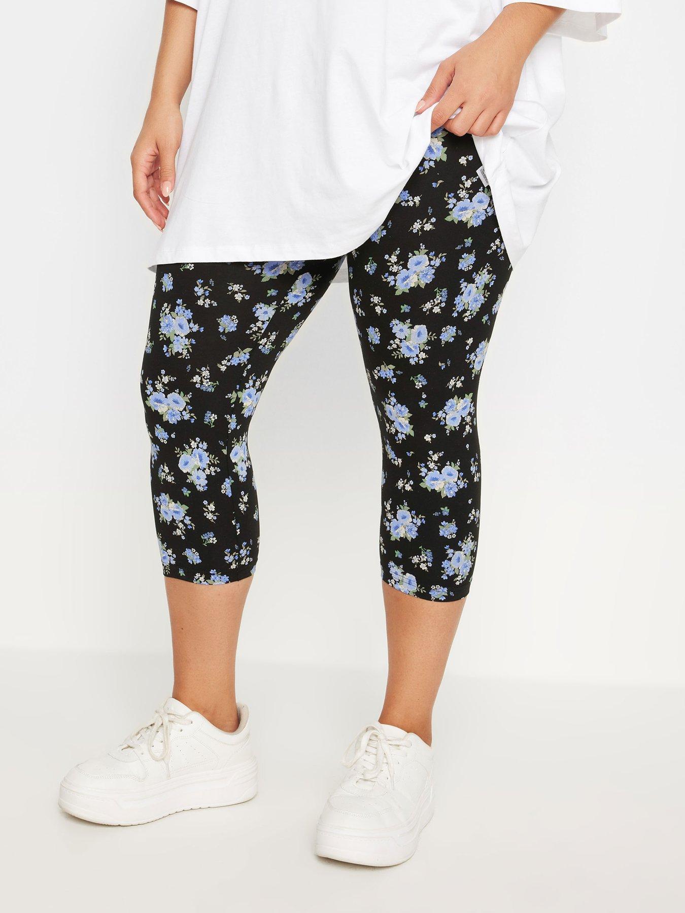 yours-2-pack-blue-floral-crop-trousersback