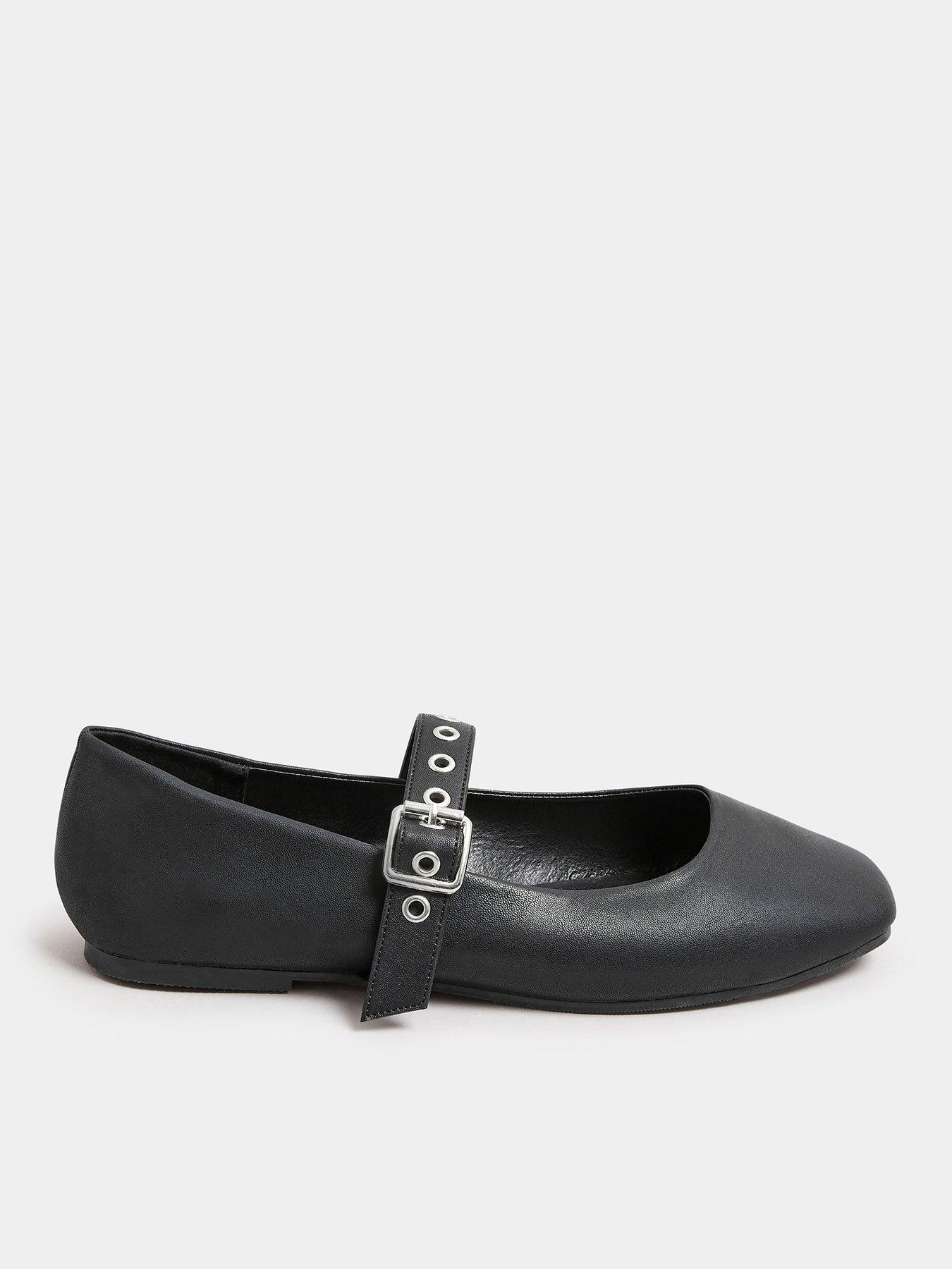 Image 1 of 4 of Yours Extra Wide Fit Rivet Mary Jane Black