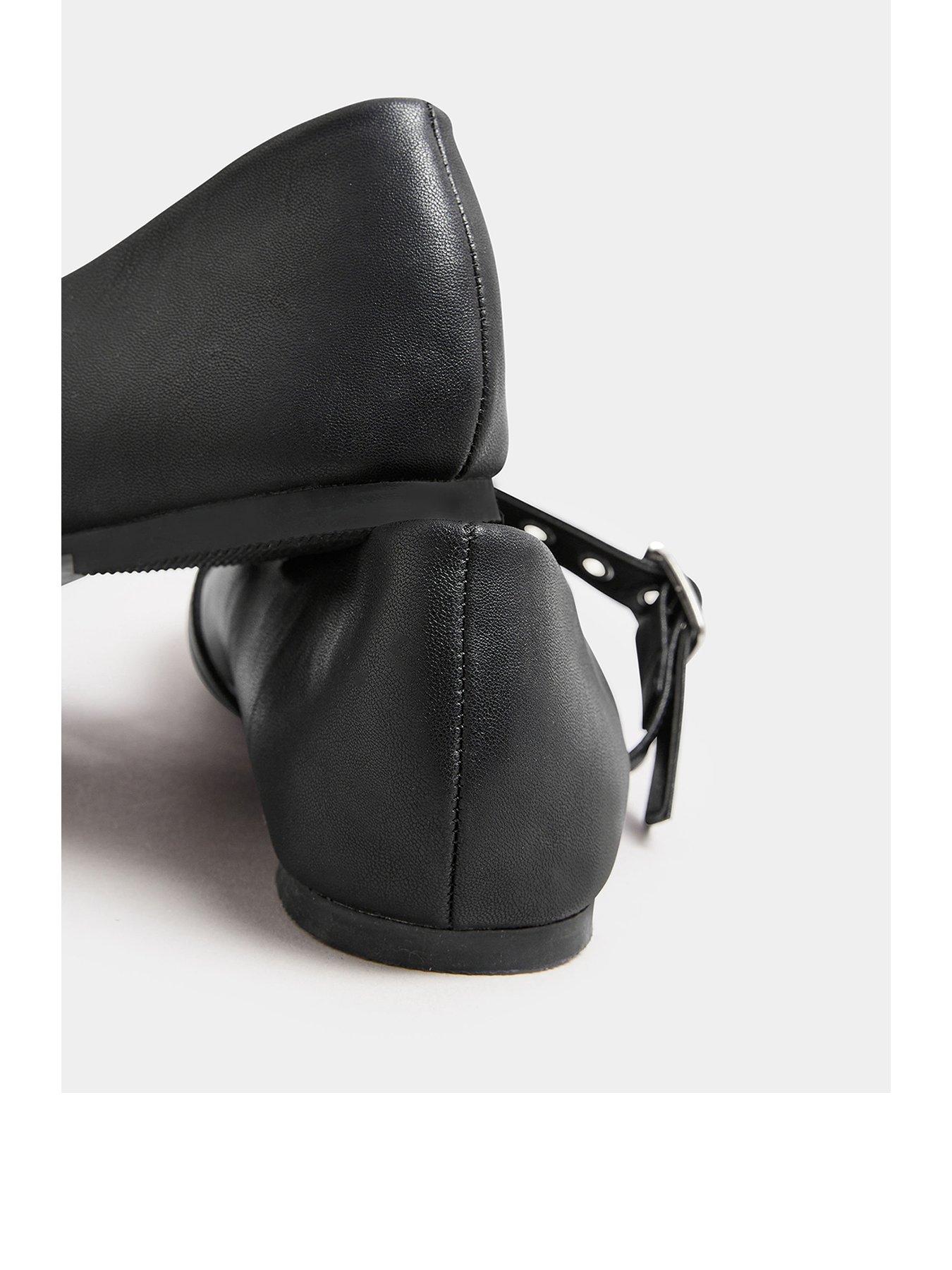 Image 3 of 4 of Yours Extra Wide Fit Rivet Mary Jane Black