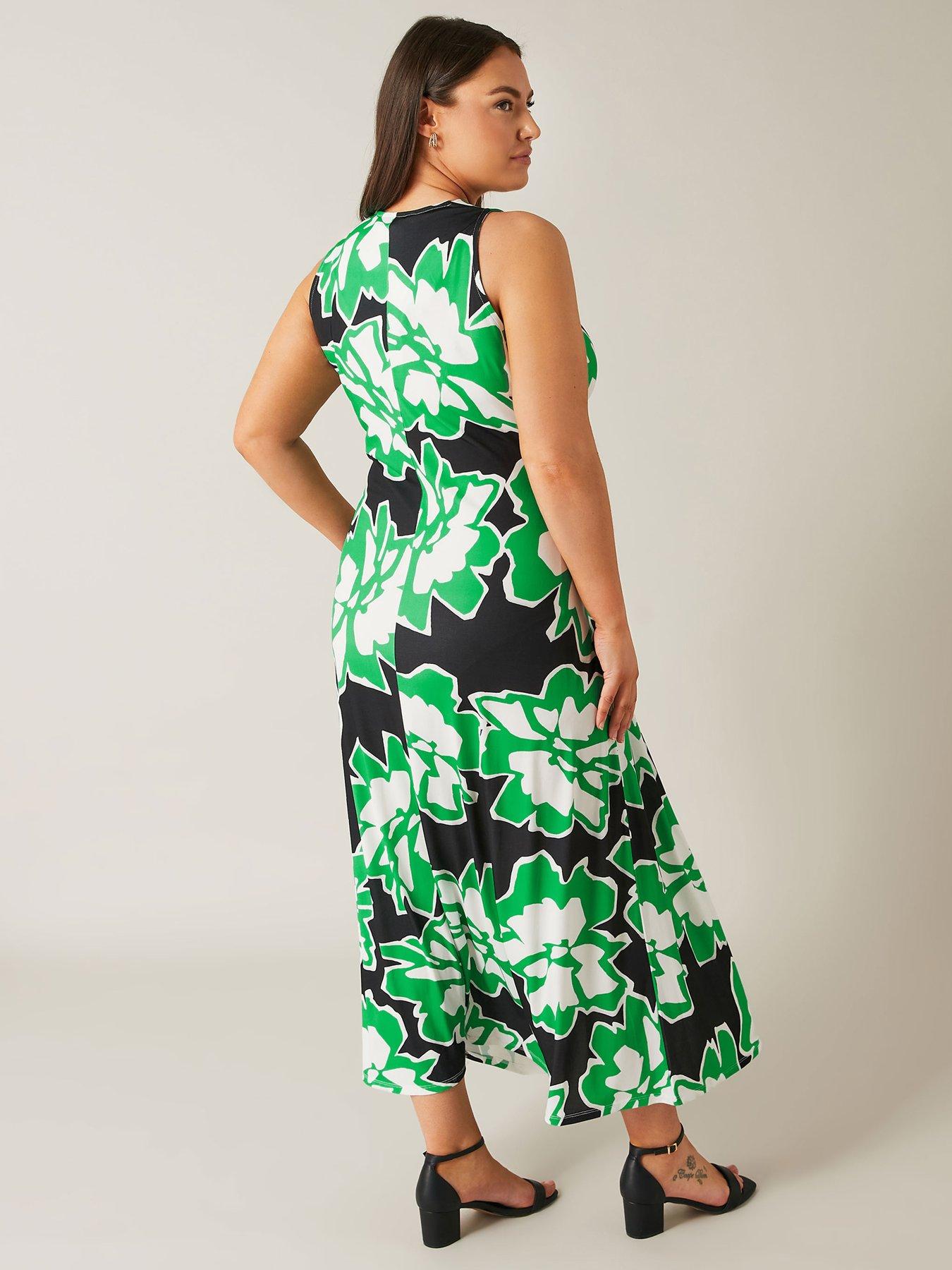 evans-twist-dress-blackgreenstillFront