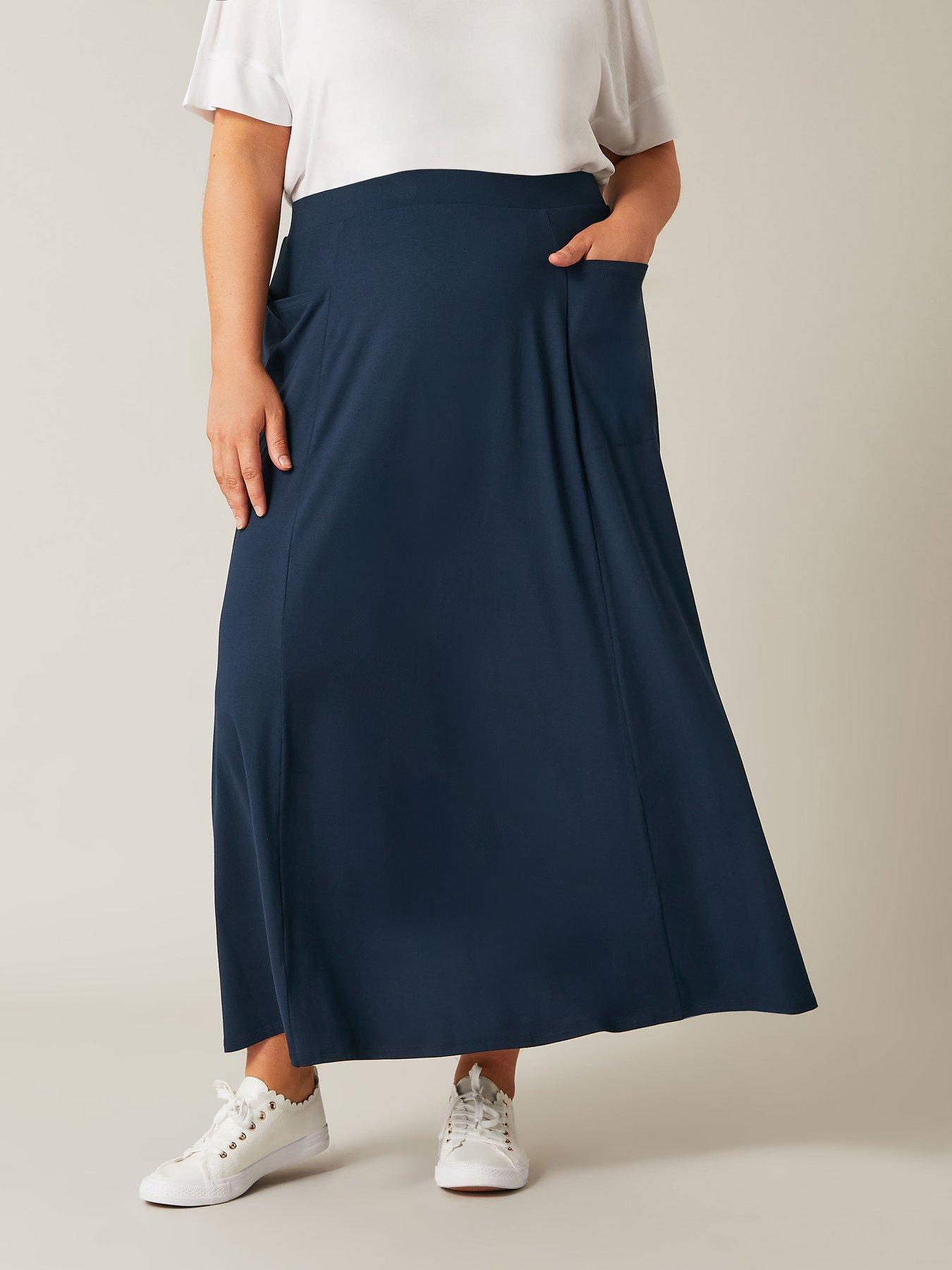 evans-jersey-pocket-skirt-navy