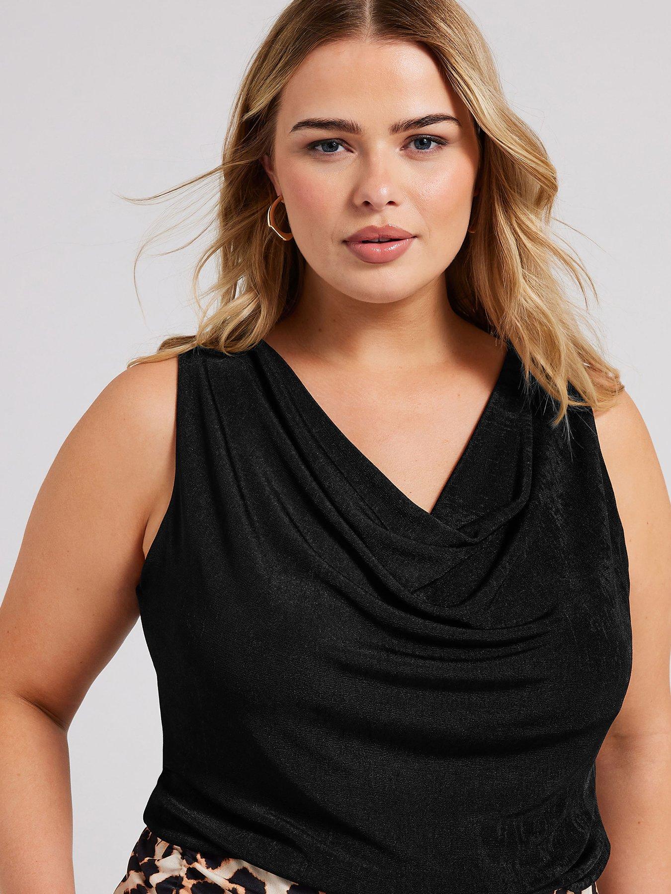 yours-cowl-neck-top-blackoutfit