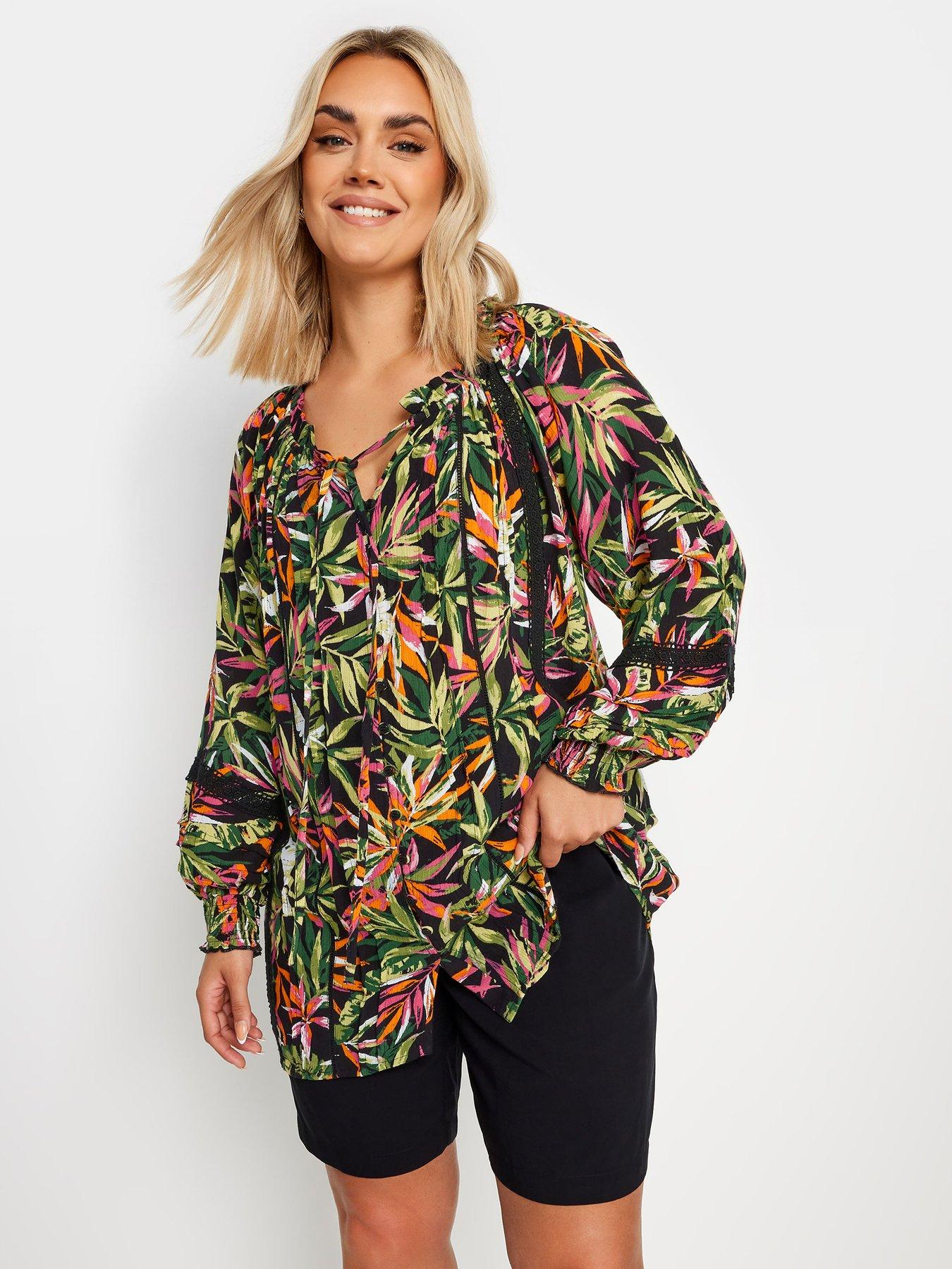 yours-pleat-front-long-sleeve-gypsy-top-multi