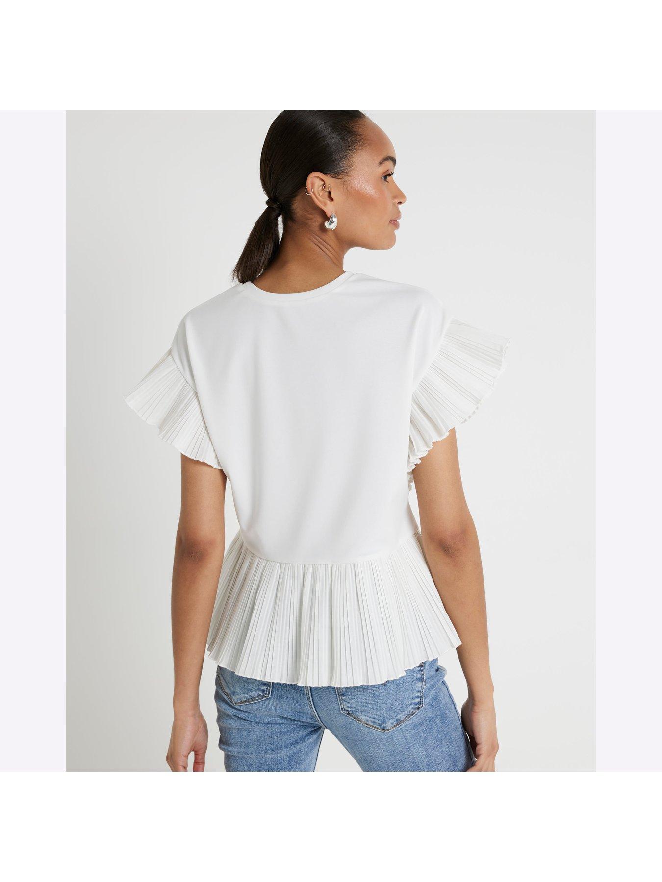 river-island-pleated-hem-t-shirt-creamstillFront