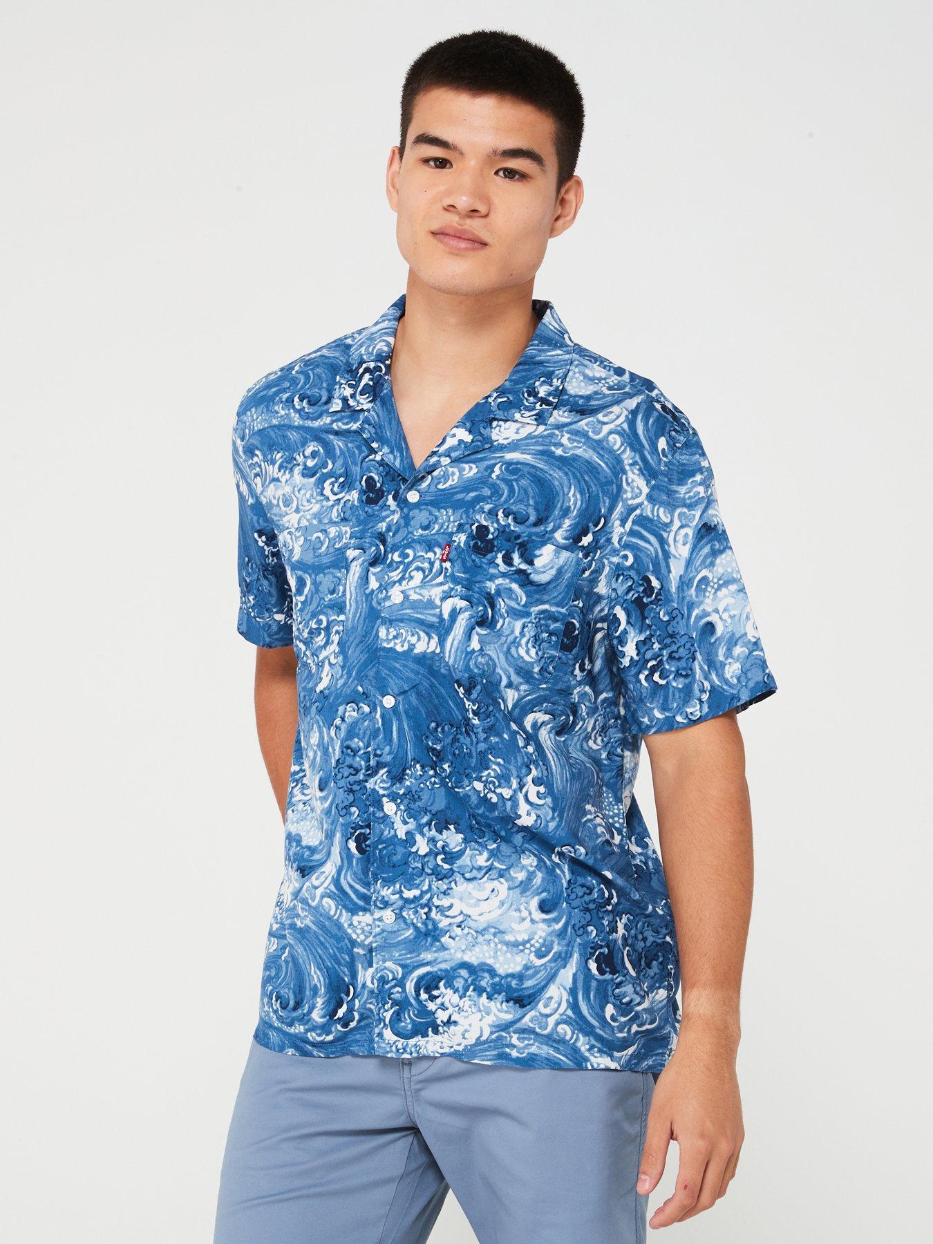 levis-levis-short-sleeve-printed-camper-shirt-blue