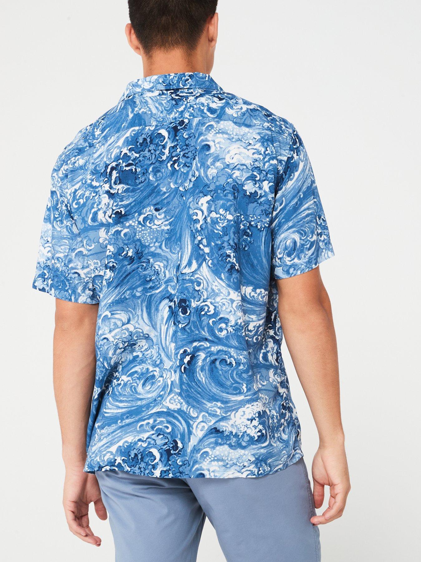 levis-levis-short-sleeve-printed-camper-shirt-bluestillFront