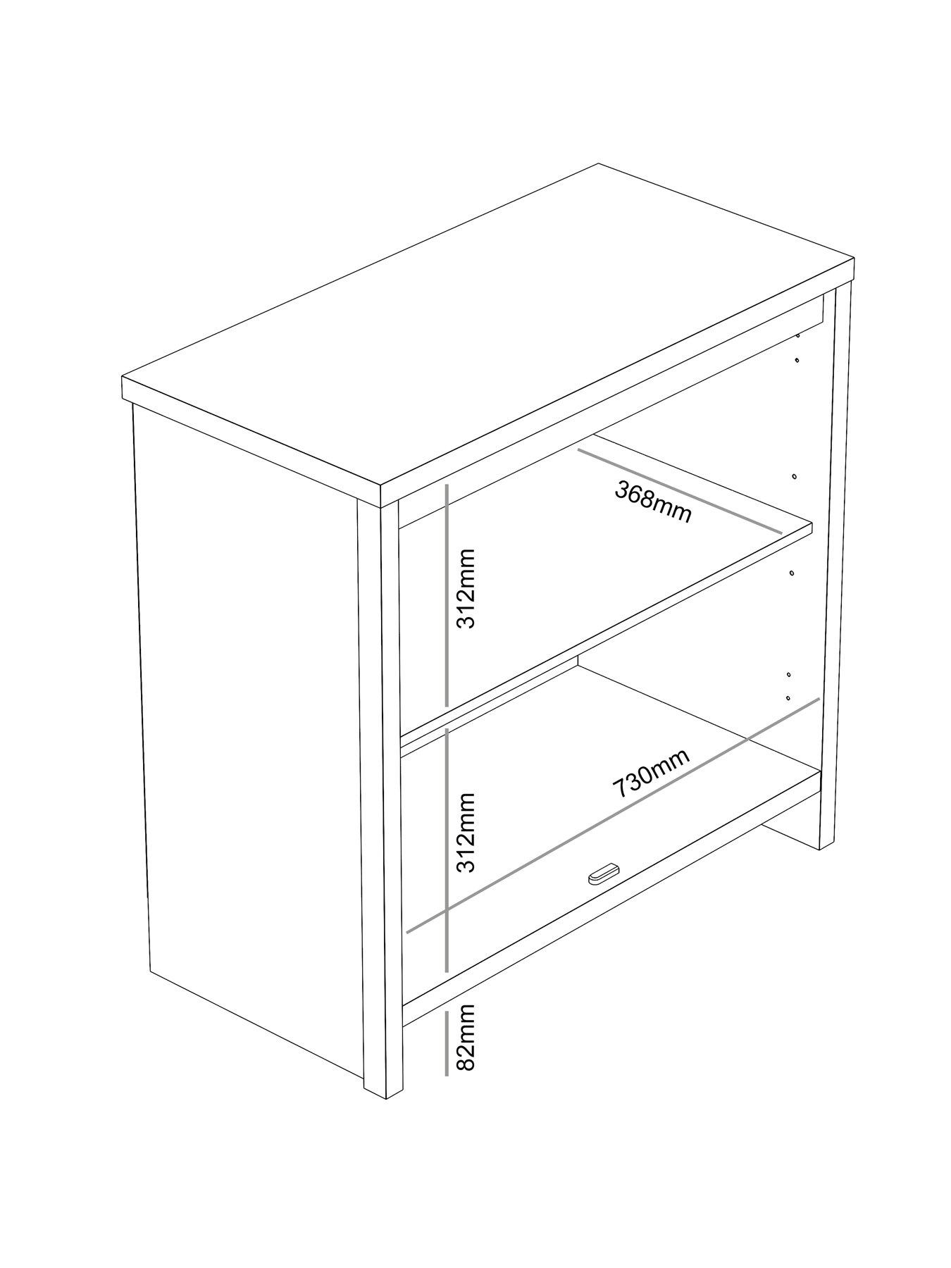 Image 6 of 6 of GFW Arianna Mirrored&nbsp;2 Door Sideboard - Grey
