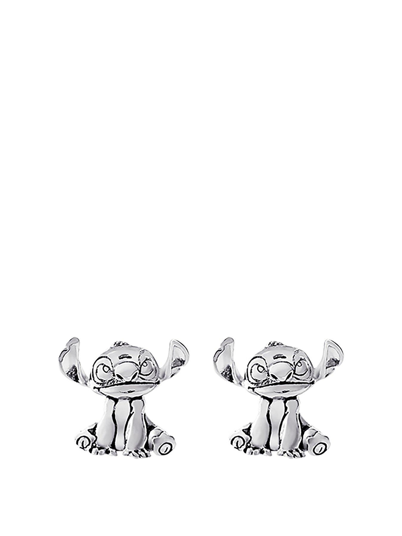 Disney Lilo  &  Stitch Silver plated Stitch Stud Earrings