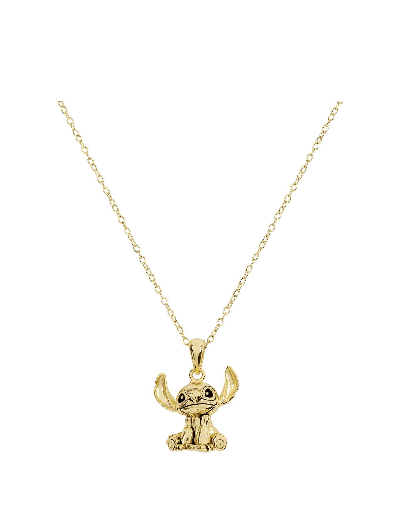 disney-disney-lilo-amp-stitch-gold-plated-sterling-silver-pendant-necklacefront