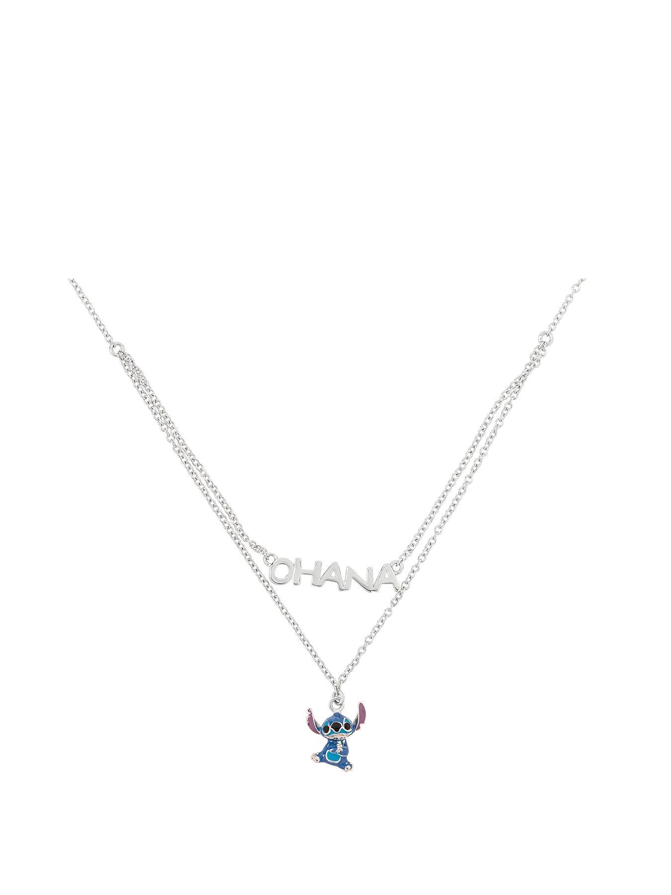 disney-disney-lilo-and-stitch-sterling-silver-double-chain-pendant-necklace