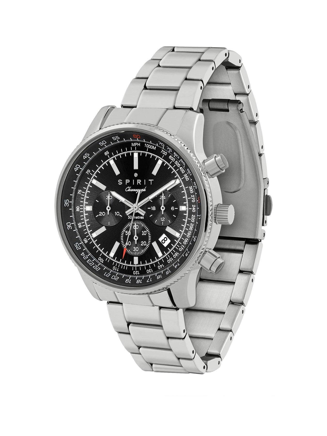 spirit-spirit-gents-polished-silver-serrated-bezel-chronograph-watchstillFront