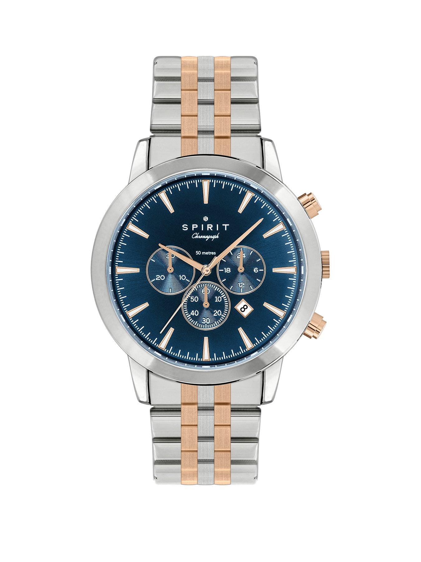 spirit-spirit-gents-polished-silver-amp-rose-gold-chronograph-bracelet-watch