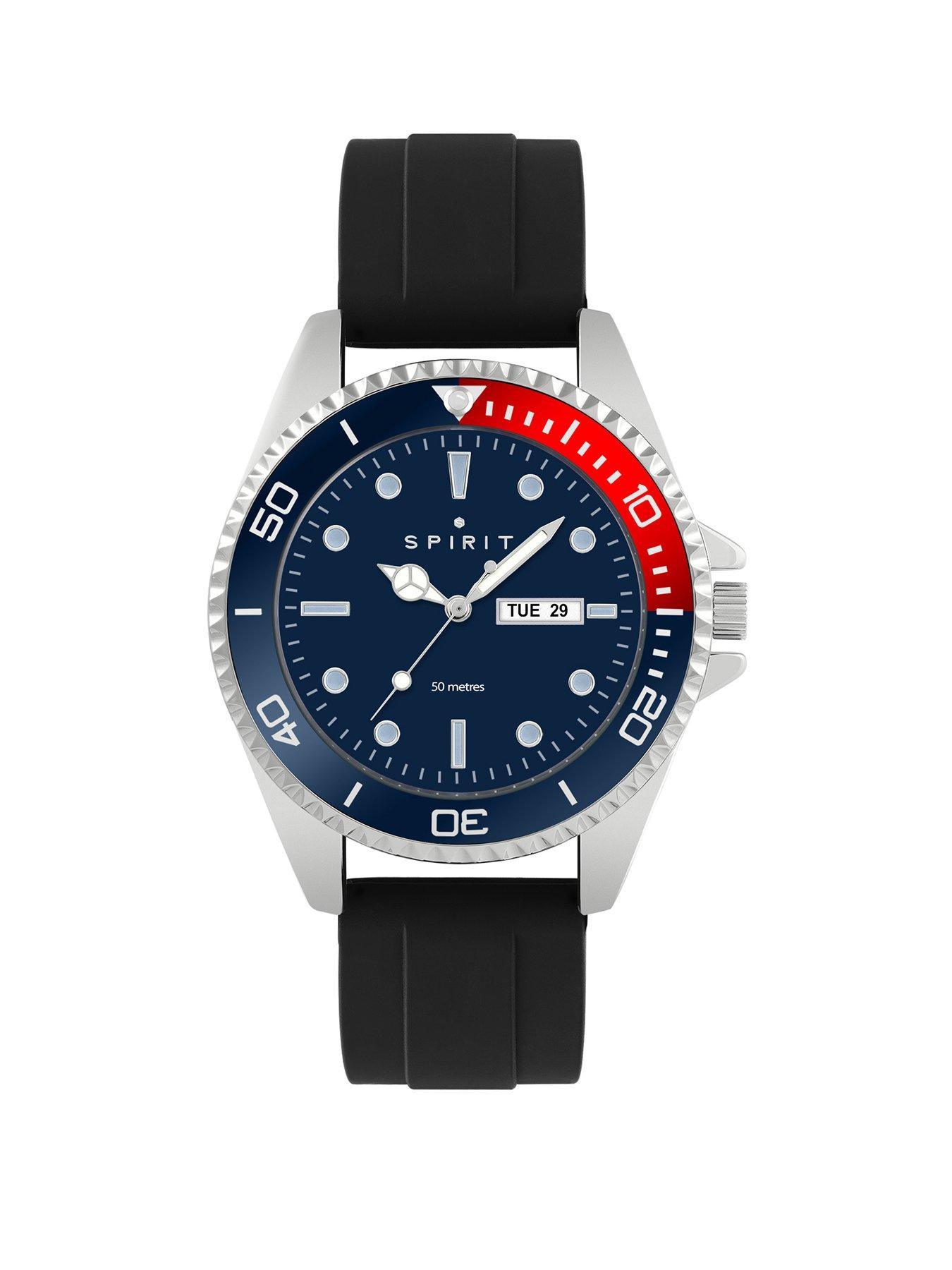 spirit-spirit-gents-polished-silver-sports-bezel-black-silicone-strap-watch