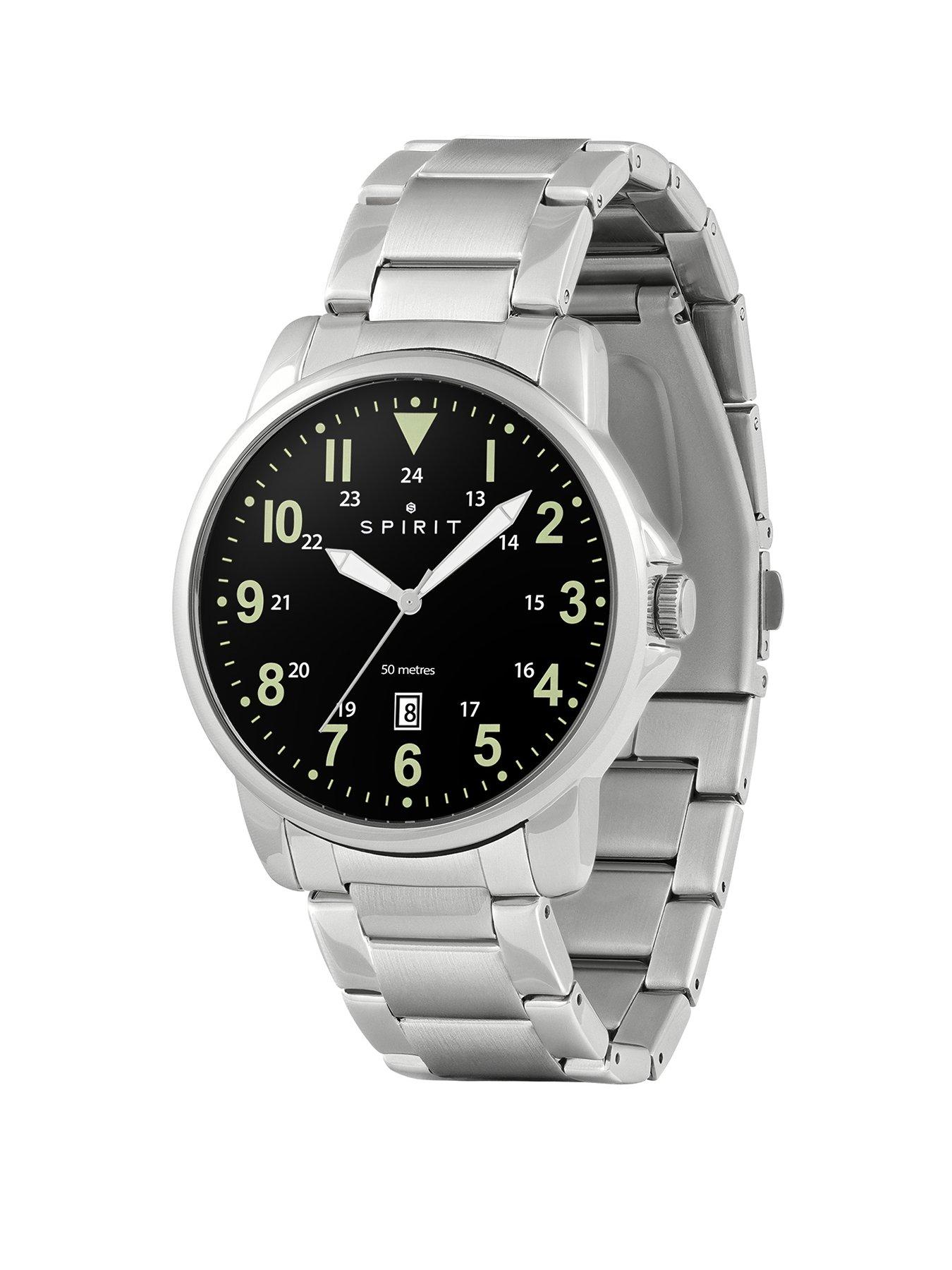 spirit-spirit-gents-silver-sporty-bracelet-watchstillFront