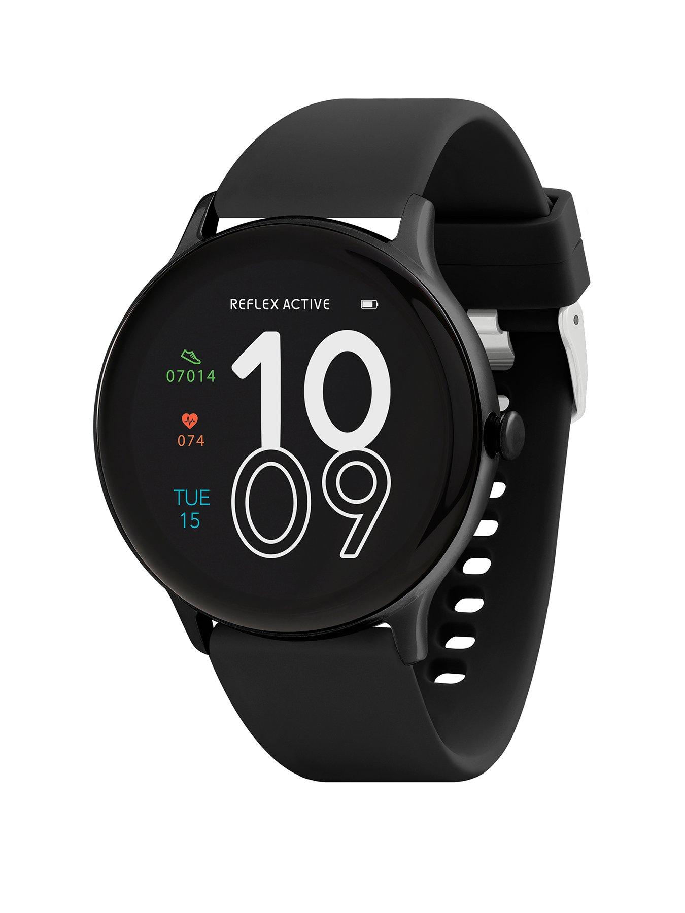 Reflex Active Reflex Active Series 22 Black Silicone Strap Watch