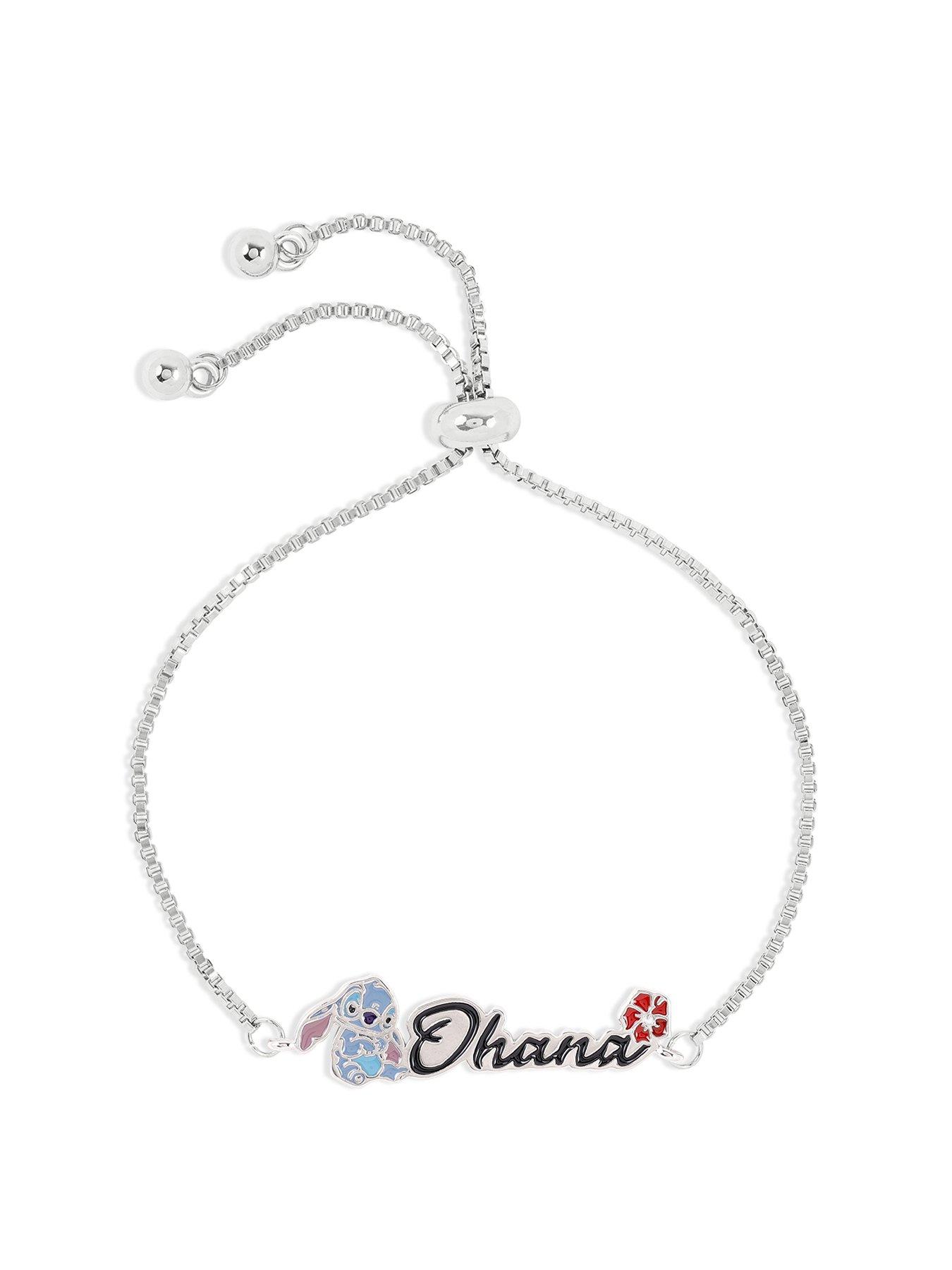 Disney Disney Lilo and Stitch Silver Plated Brass Adjustable Friendship Bracelet