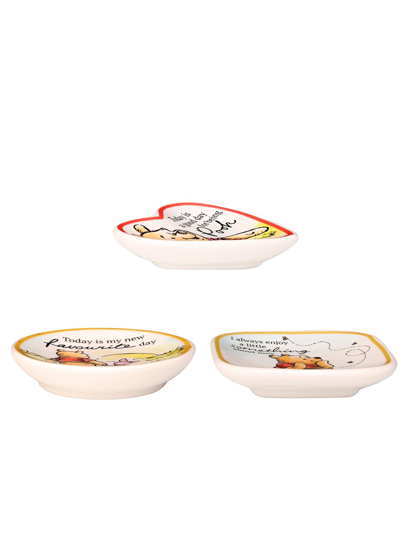 Image 5 of 7 of Disney Disney Winnie the Pooh 3pc Multicoloured Ceramic Gift Mini Trinket Tray set