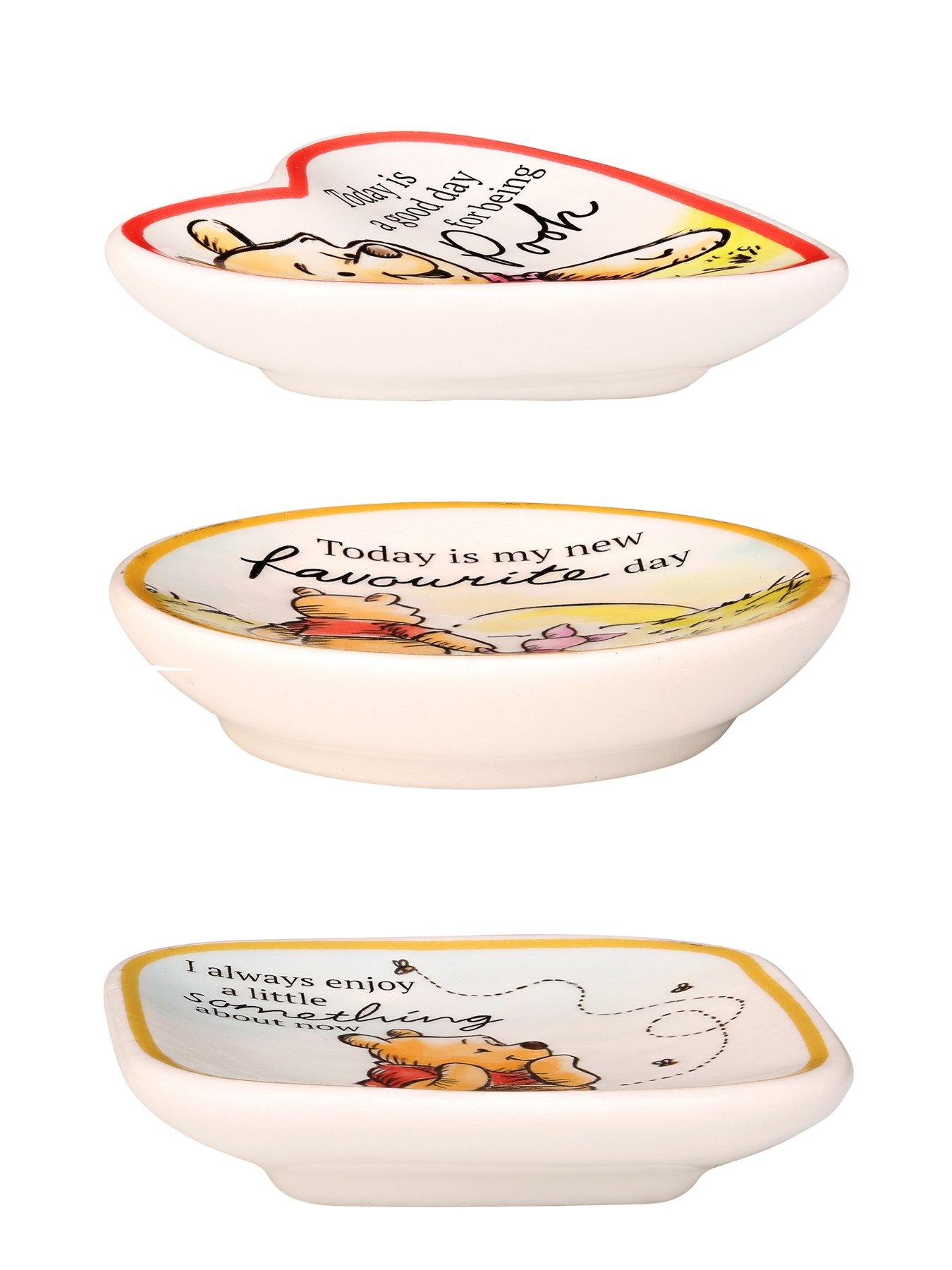 Image 6 of 7 of Disney Disney Winnie the Pooh 3pc Multicoloured Ceramic Gift Mini Trinket Tray set