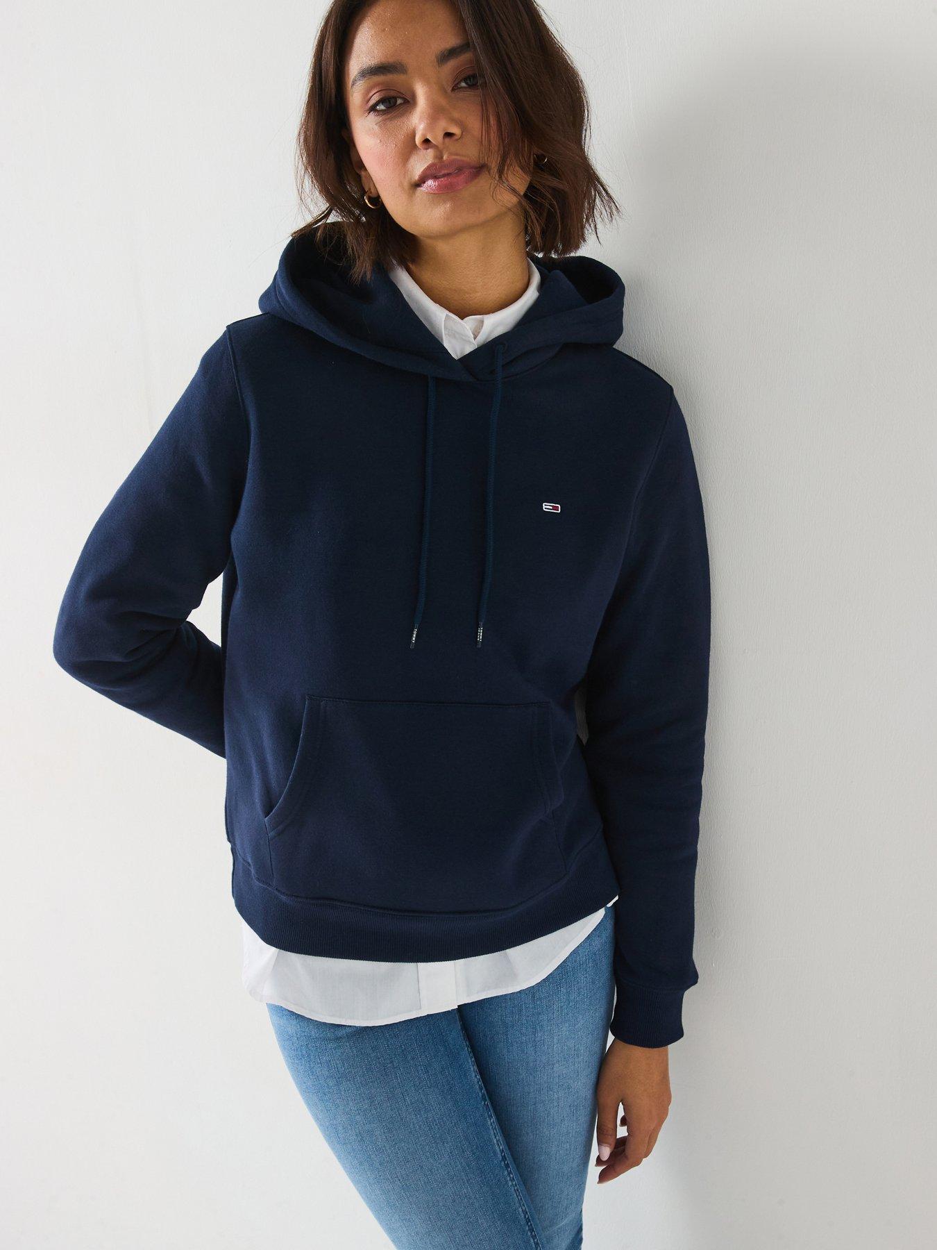 Image 1 of 5 of Tommy Jeans Flag Logo Hoodie - Navy