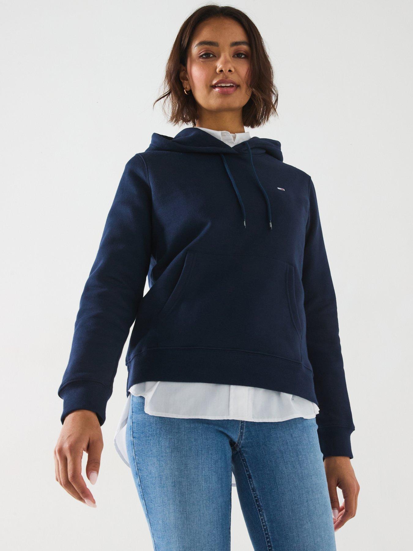 Image 5 of 5 of Tommy Jeans Flag Logo Hoodie - Navy