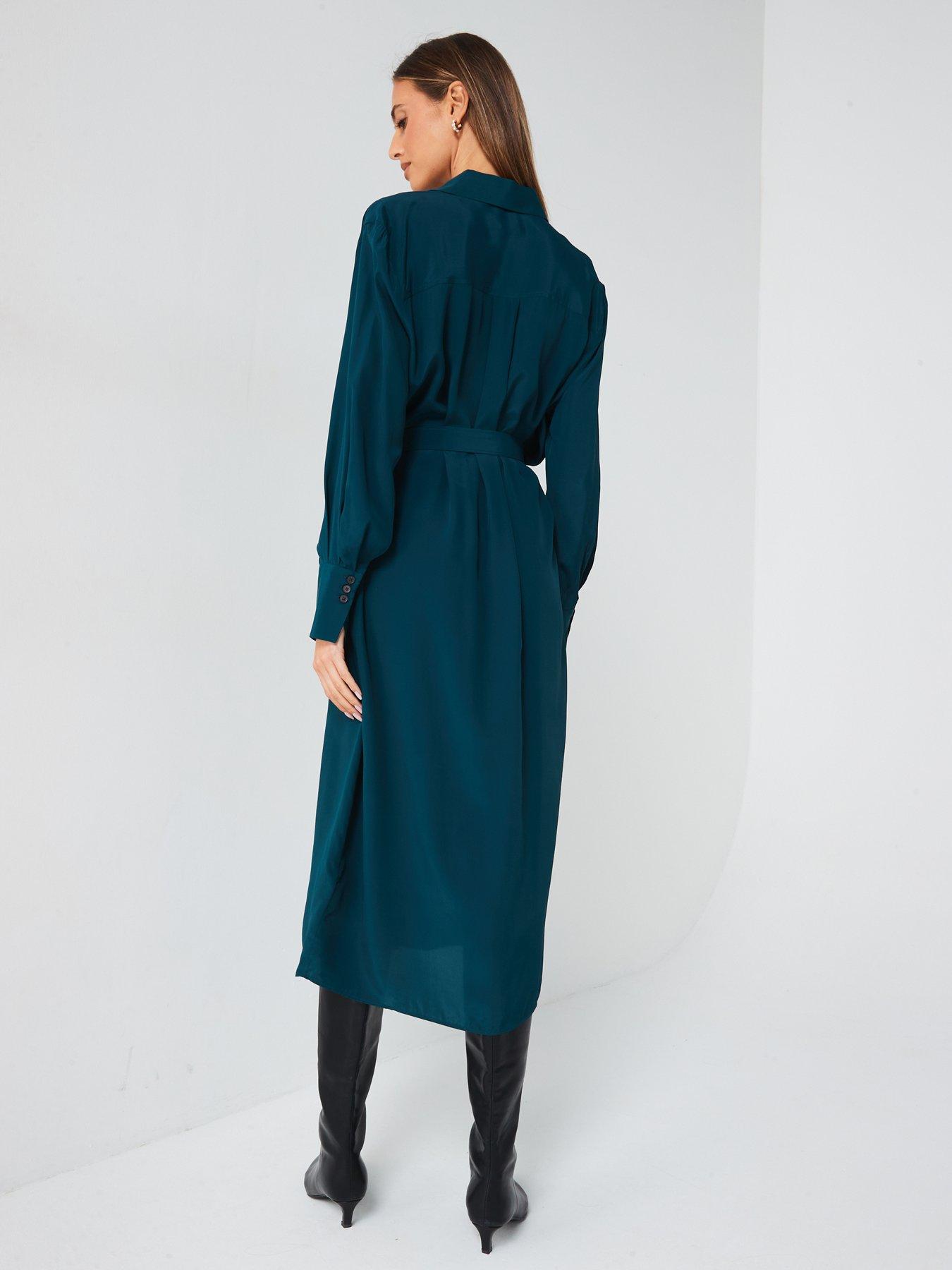 ps-paul-smith-long-sleeve-midi-shirt-dress-bluestillFront