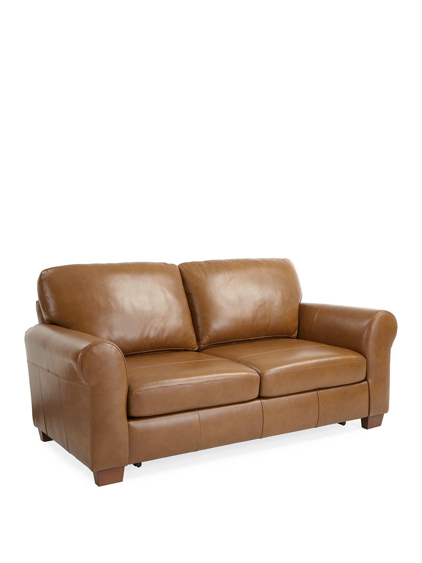 very-home-bailey-2-seater-leather-sofa-bed-tannbsp--fsc-certifiedback