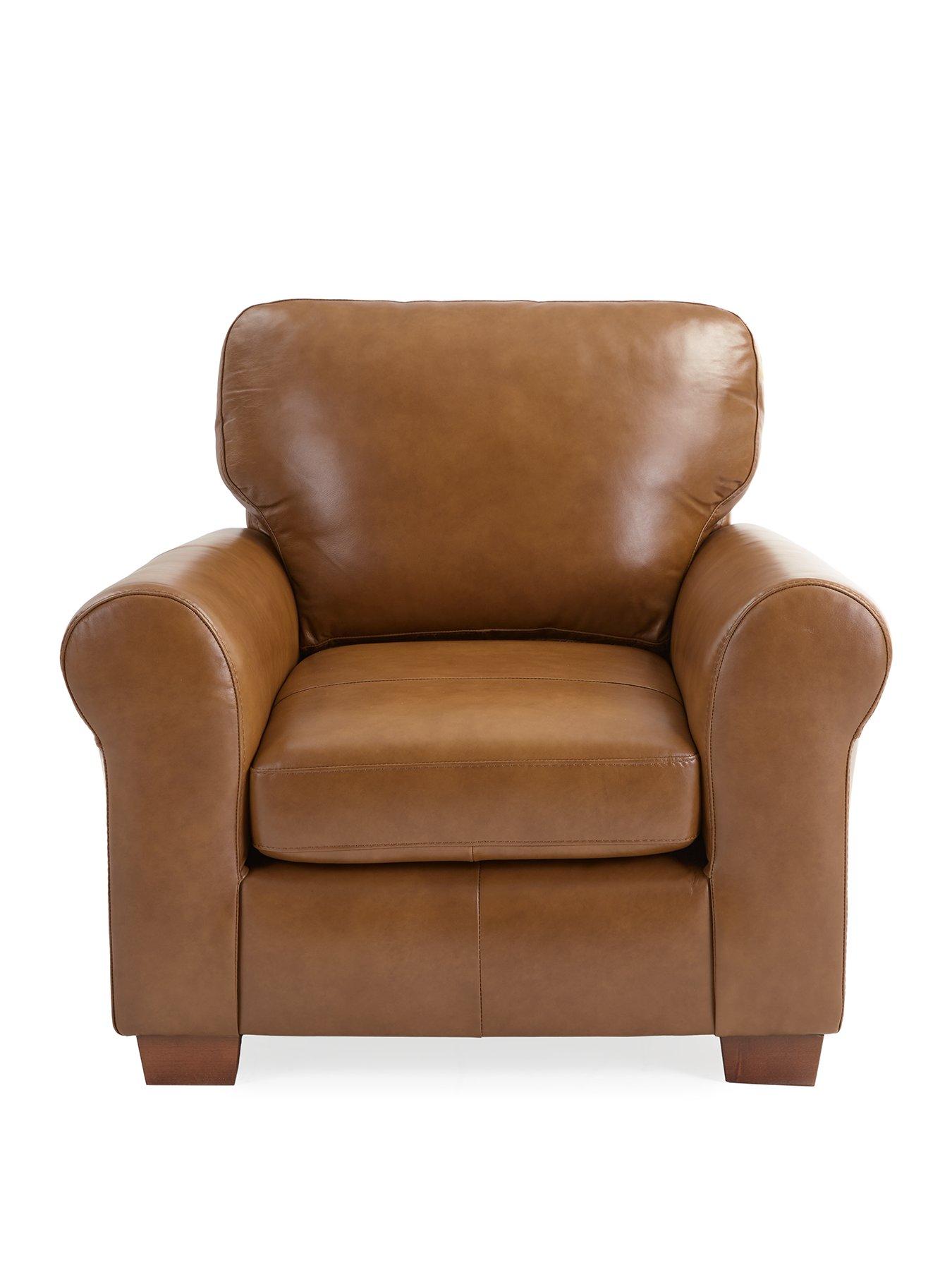 very-home-bailey-leather-armchair-tannbsp--fsc-certifiedstillFront