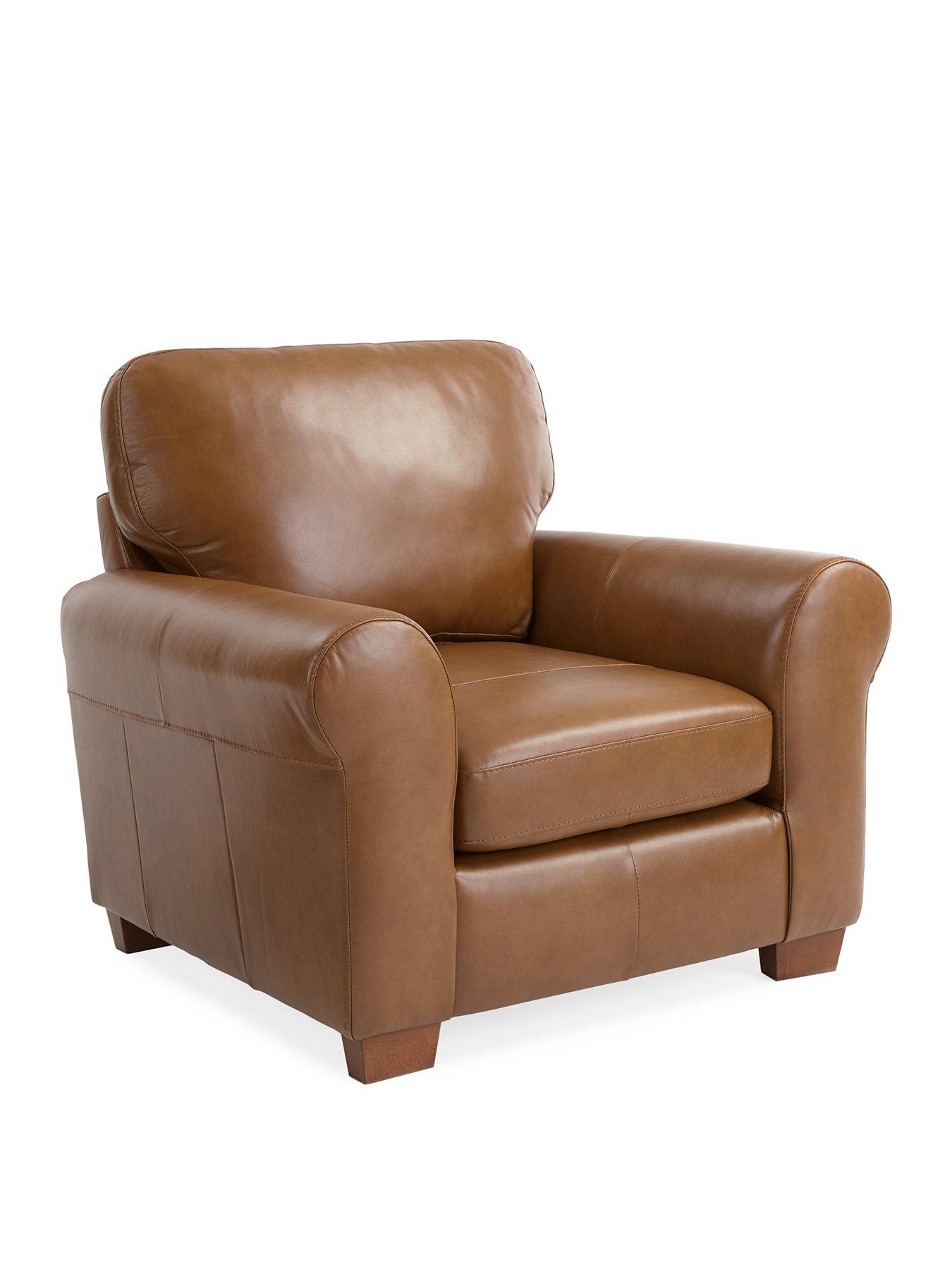 Image 3 of 7 of The Very Collection Bailey Leather Armchair&nbsp;- FSC&reg; Certified