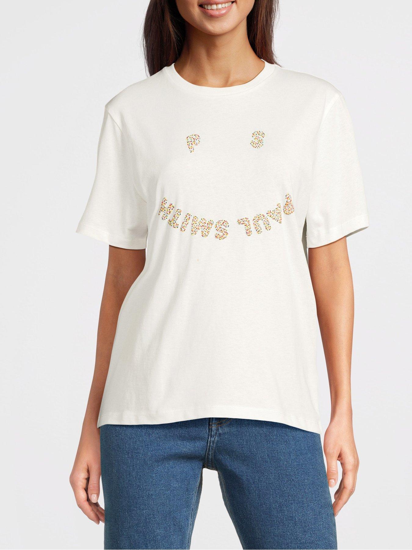 ps-paul-smith-womens-tshirt-ps-happy-dot-white