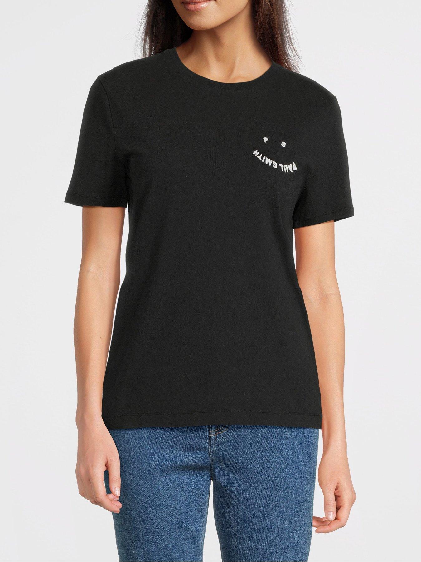 ps-paul-smith-womens-tshirt-ps-happy-blackfront