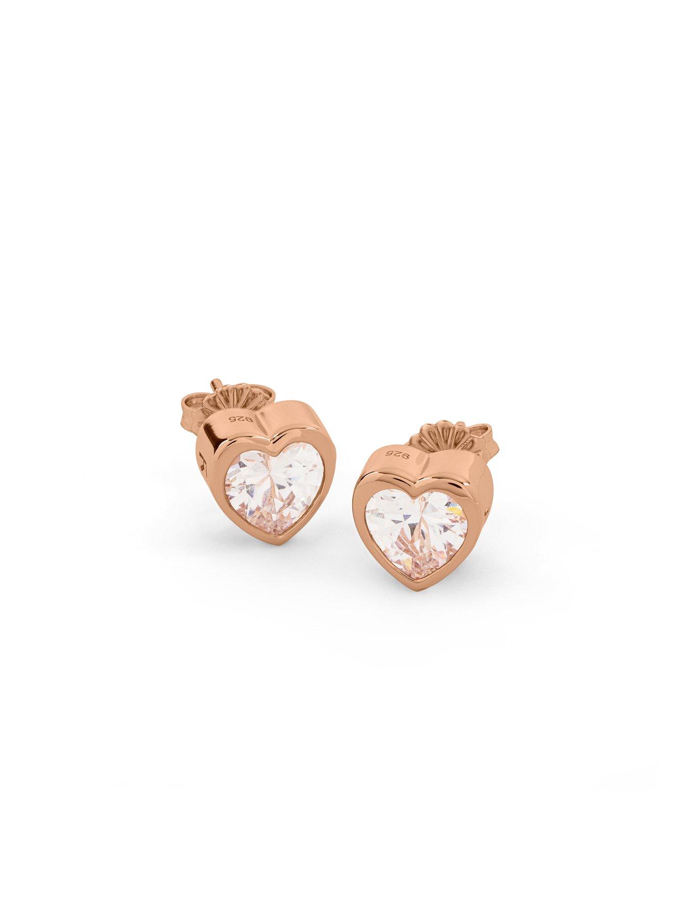 radley-radley-love-radley-ladies-18ct-rose-gold-plated-sterling-silver-clear-stone-heart-stud-earringsoutfit