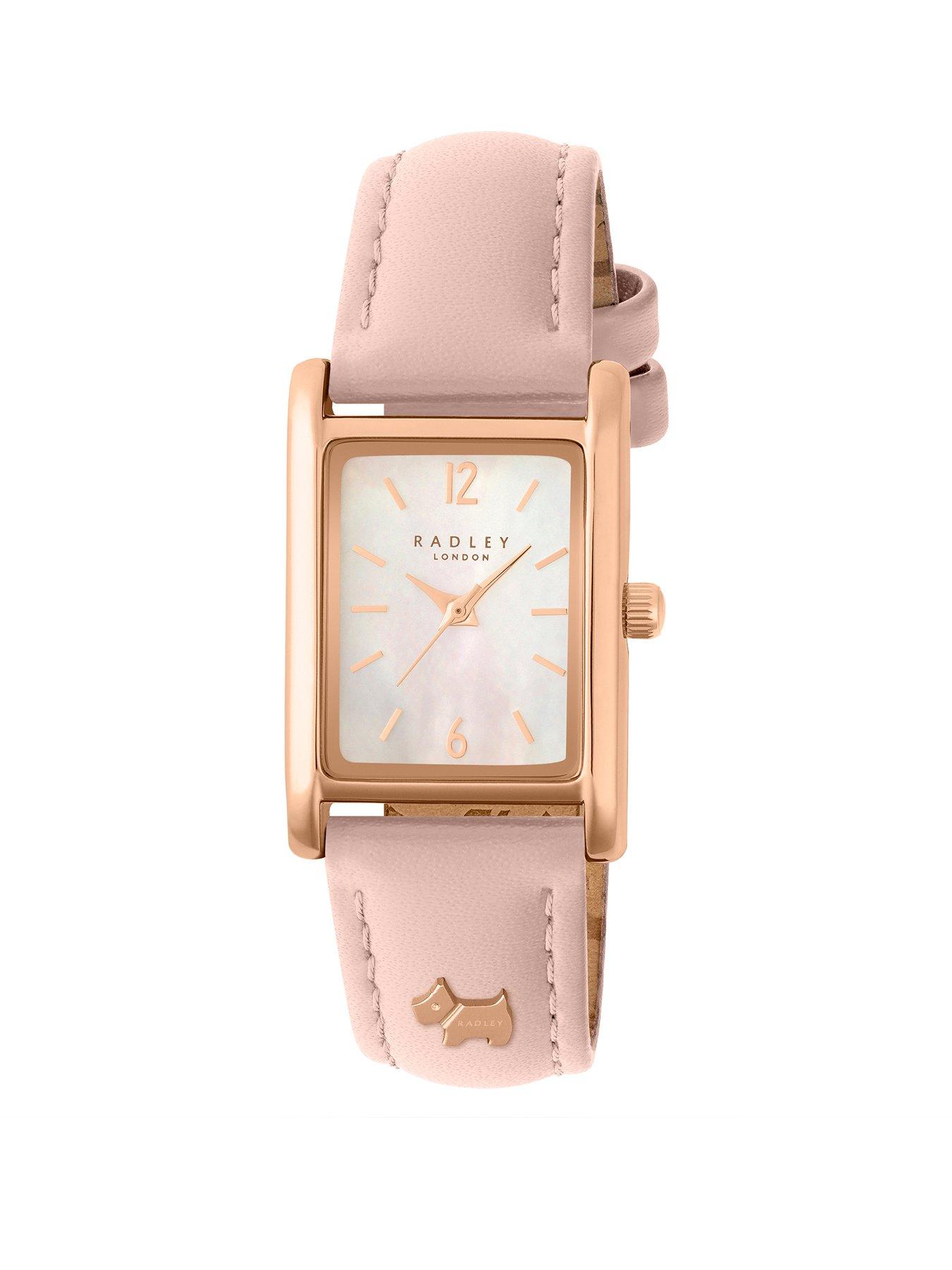 Radley Radley Rose Gold Plated Pink Leather Strap Watch