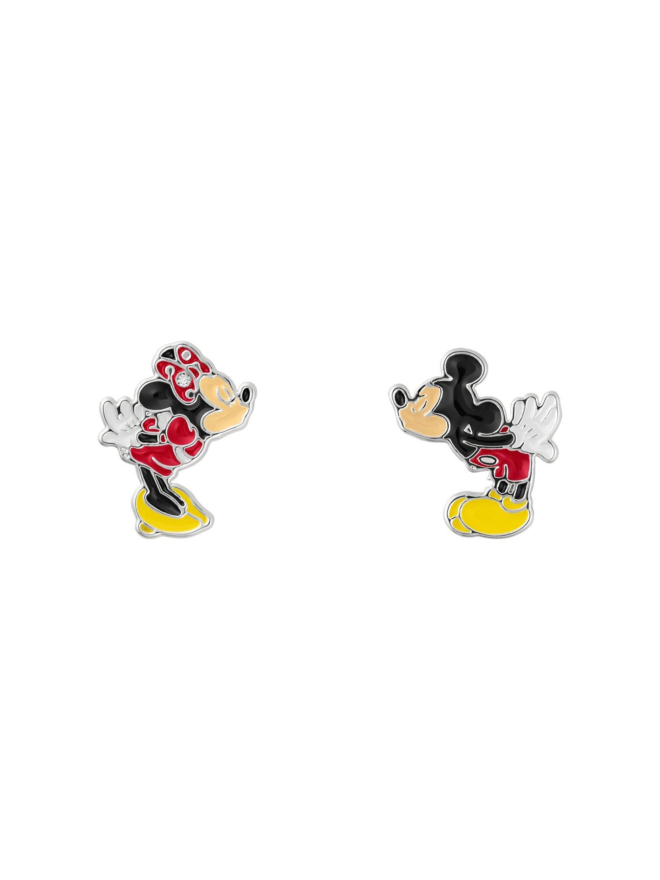 Image 2 of 6 of Disney Mickey & Minnie Earrings and Trinket Tray Set
