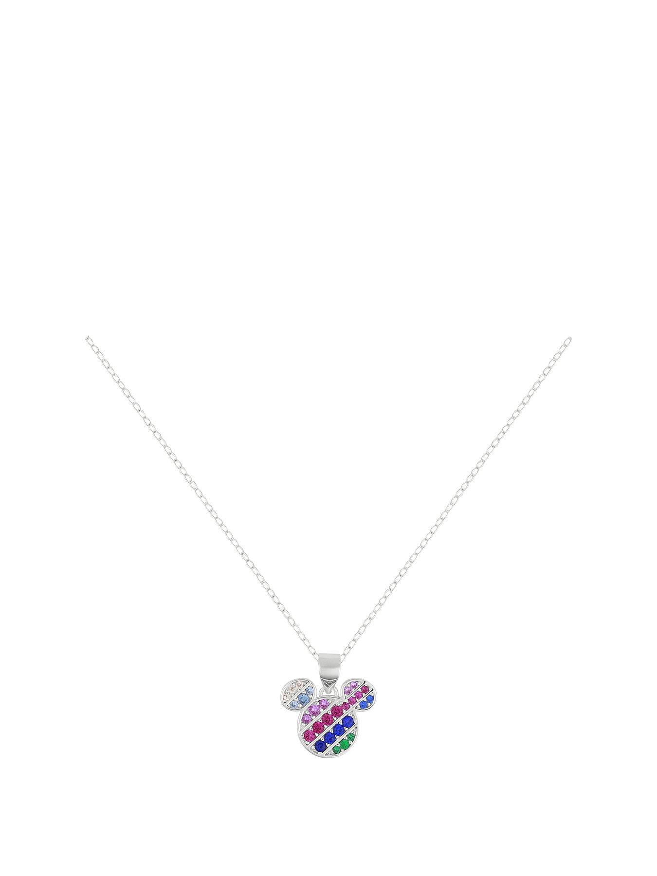 disney-sterling-silver-multicoloured-stone-set-mickey-mouse-necklacefront