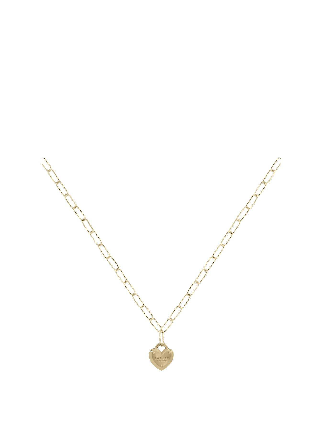 radley-radley-18ct-gold-plated-heart-padlock-necklace