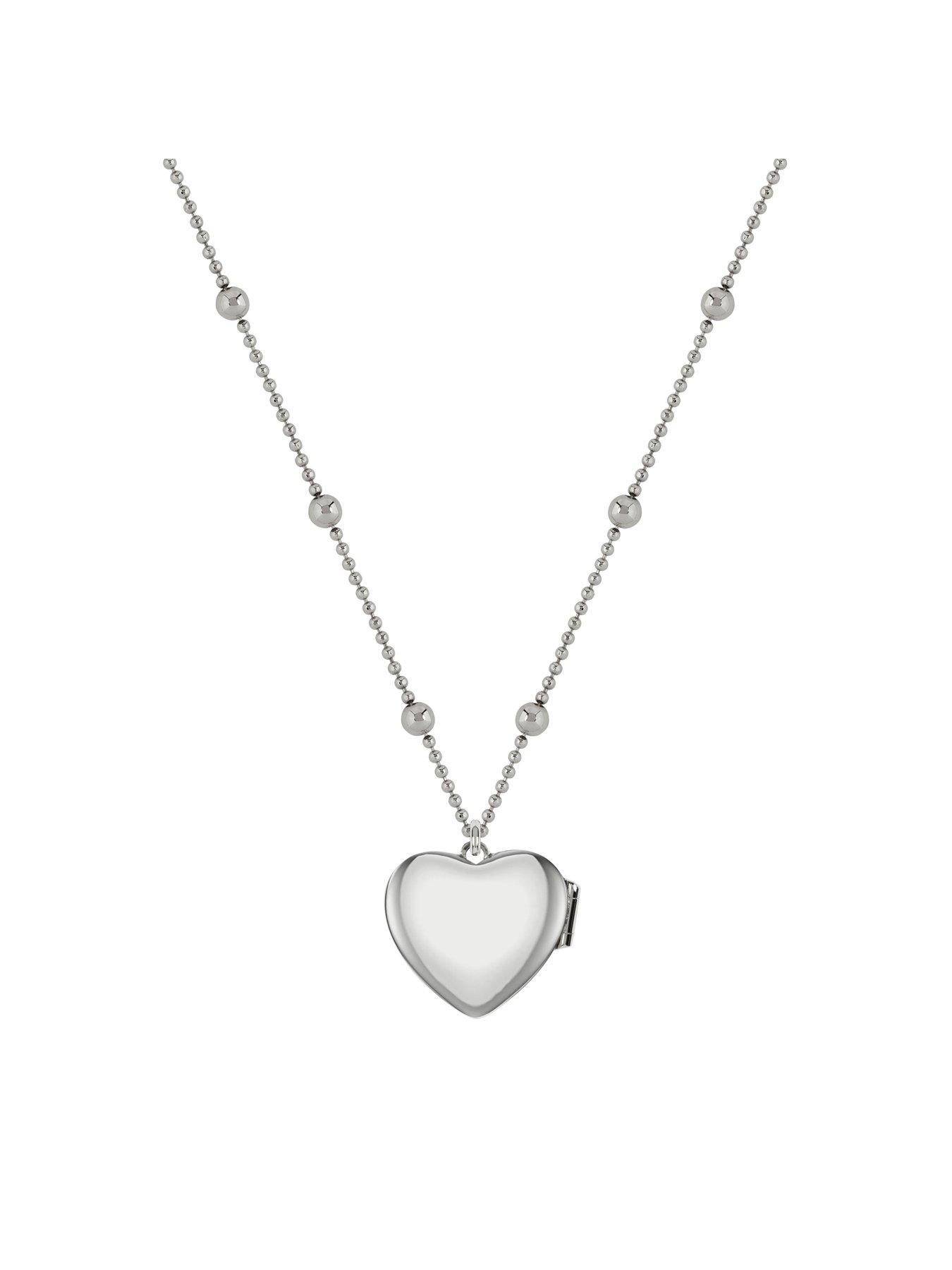 Image 4 of 7 of Radley Radley Love Letters Ladies Silver Plated Bobble Chain Heart Locket Necklace