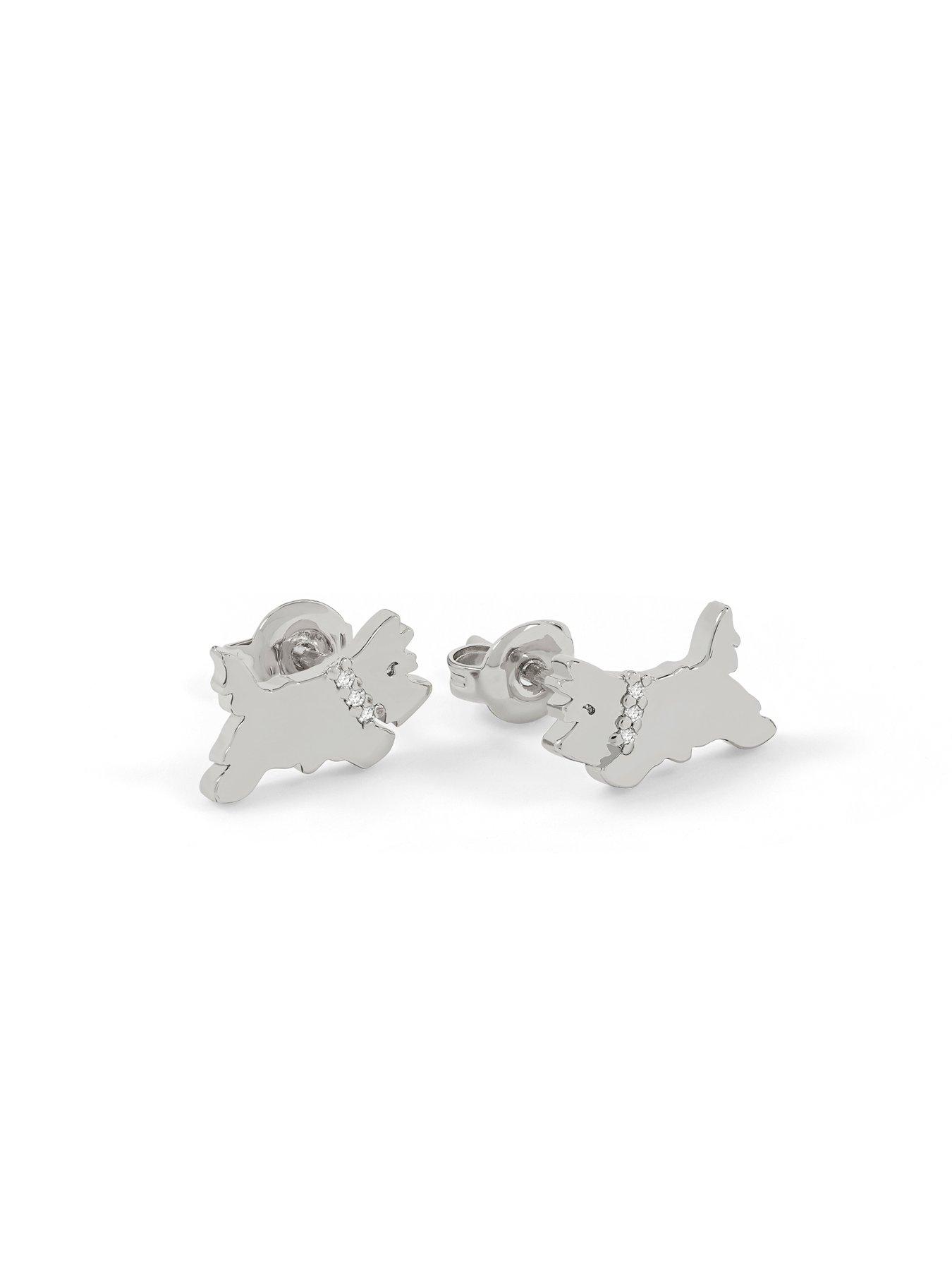 radley-radley-rocks-ladies-silver-plated-clear-stone-set-fireball-and-jumping-dog-twin-pack-earringsstillFront