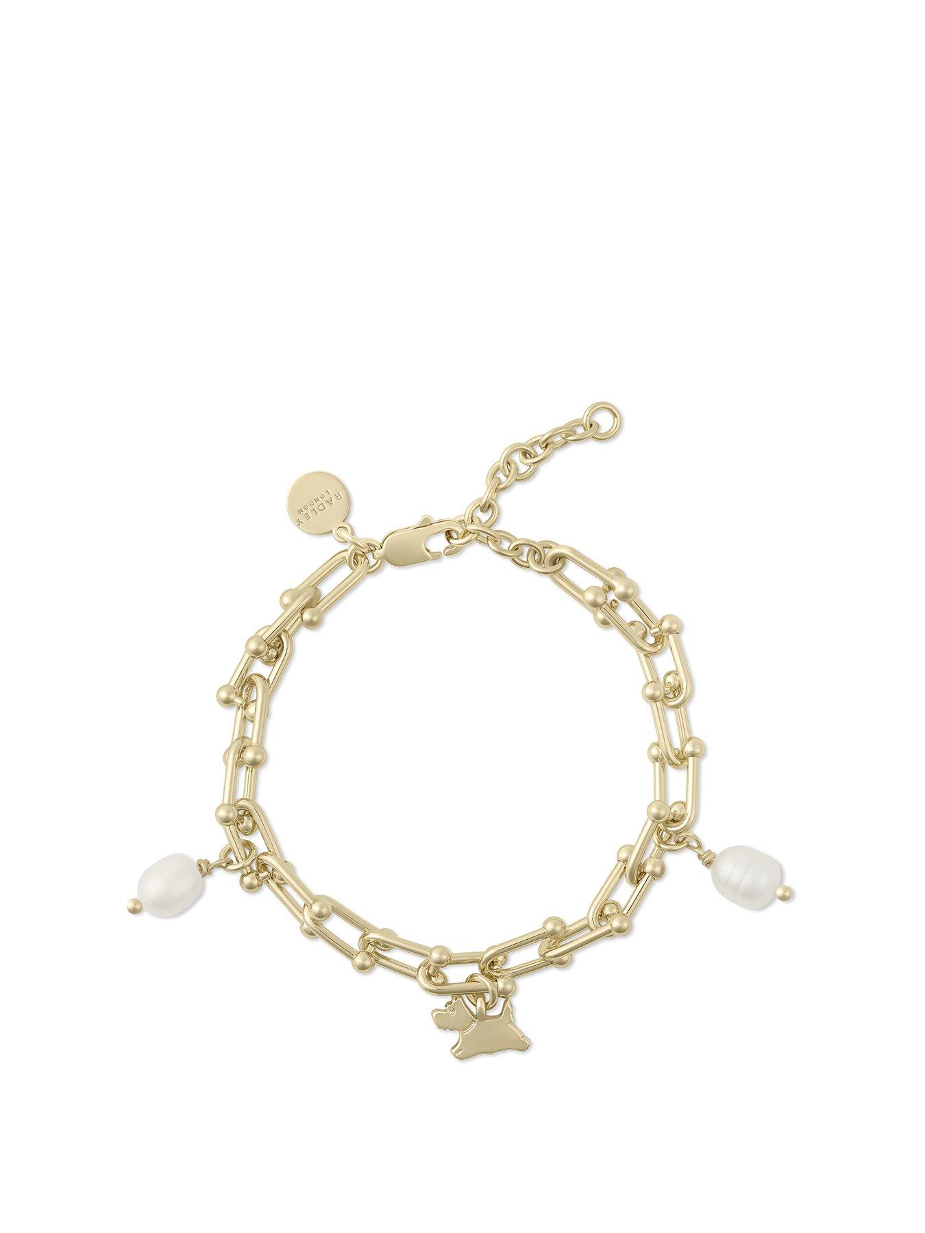 radley-radley-18ct-gold-plated-horseshoe-link-pearl-charm-bracelet